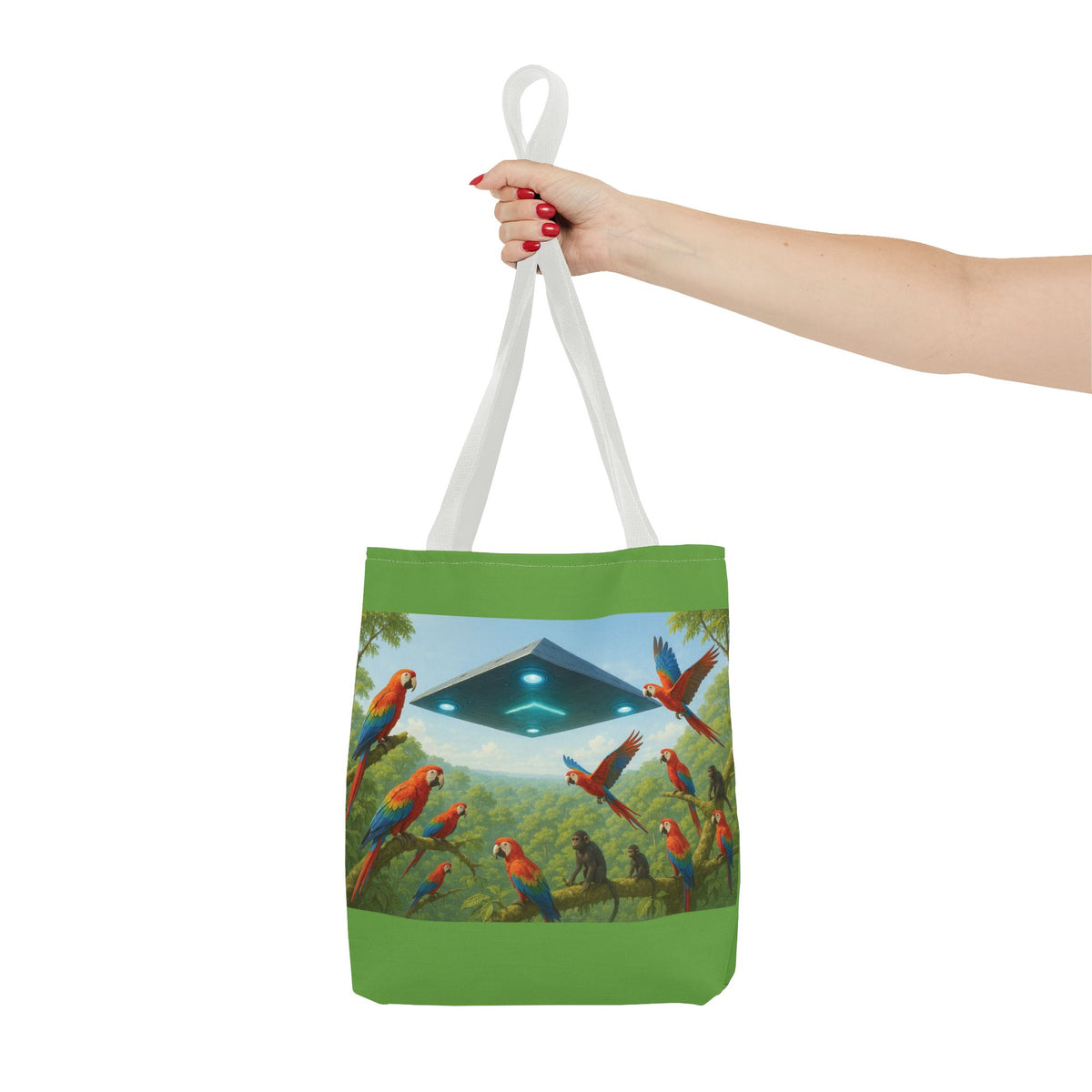 UFO and Macaws Tote Bag - 3 Sizes