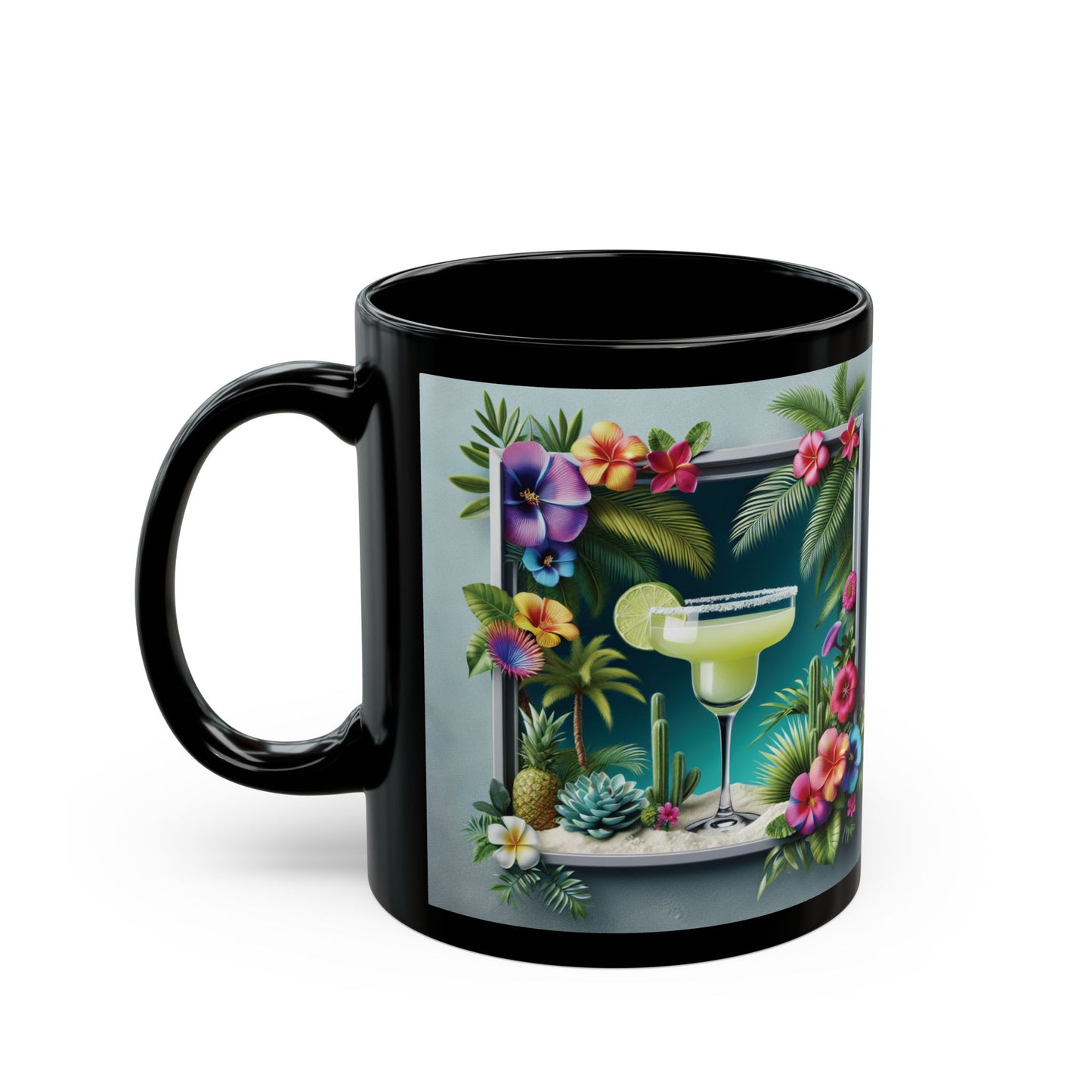 Black Coffee Mug - Tropical Margarita