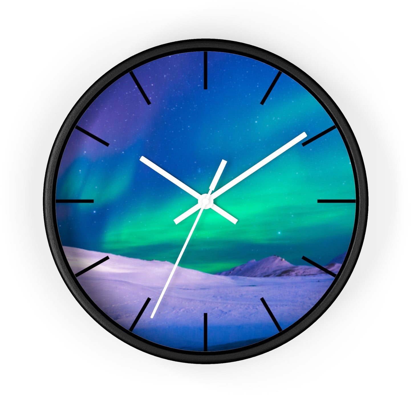 Wall Clock, Cold Ocean Lights/Peacock, Hands/Base Variants