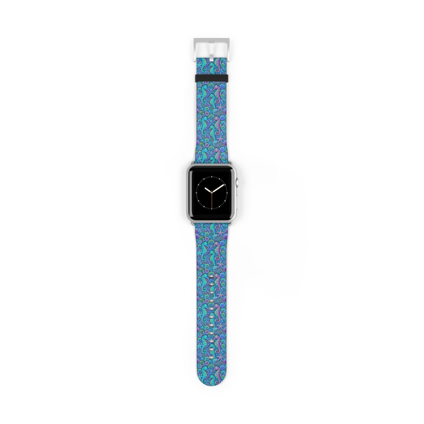 Apple Watch Band - Tropical Seahorse Trio, Turquoise Pop