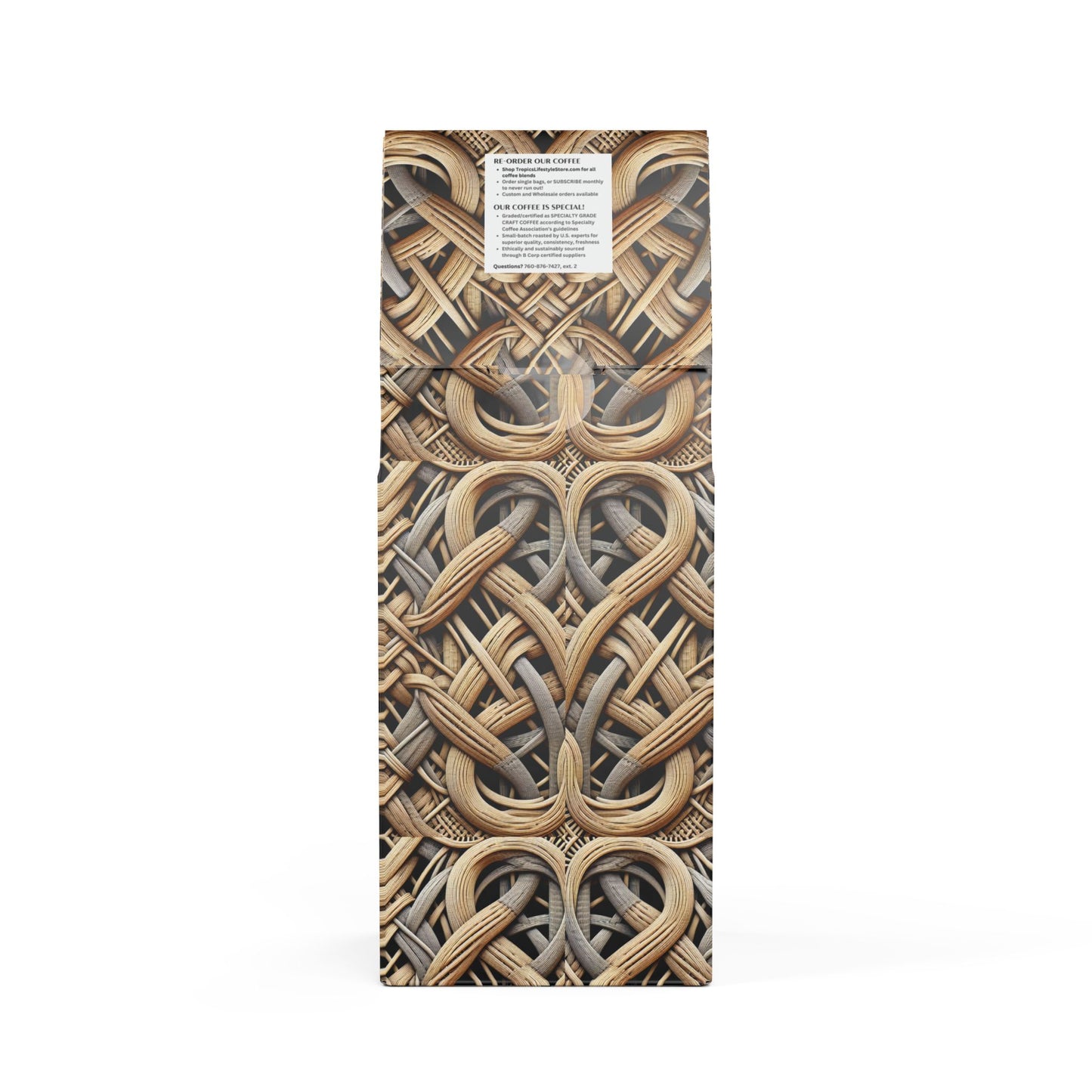 Beach Sunrise Blend™ (Light Roast) Specialty Grade Craft Coffee / Woven Beach Wicker