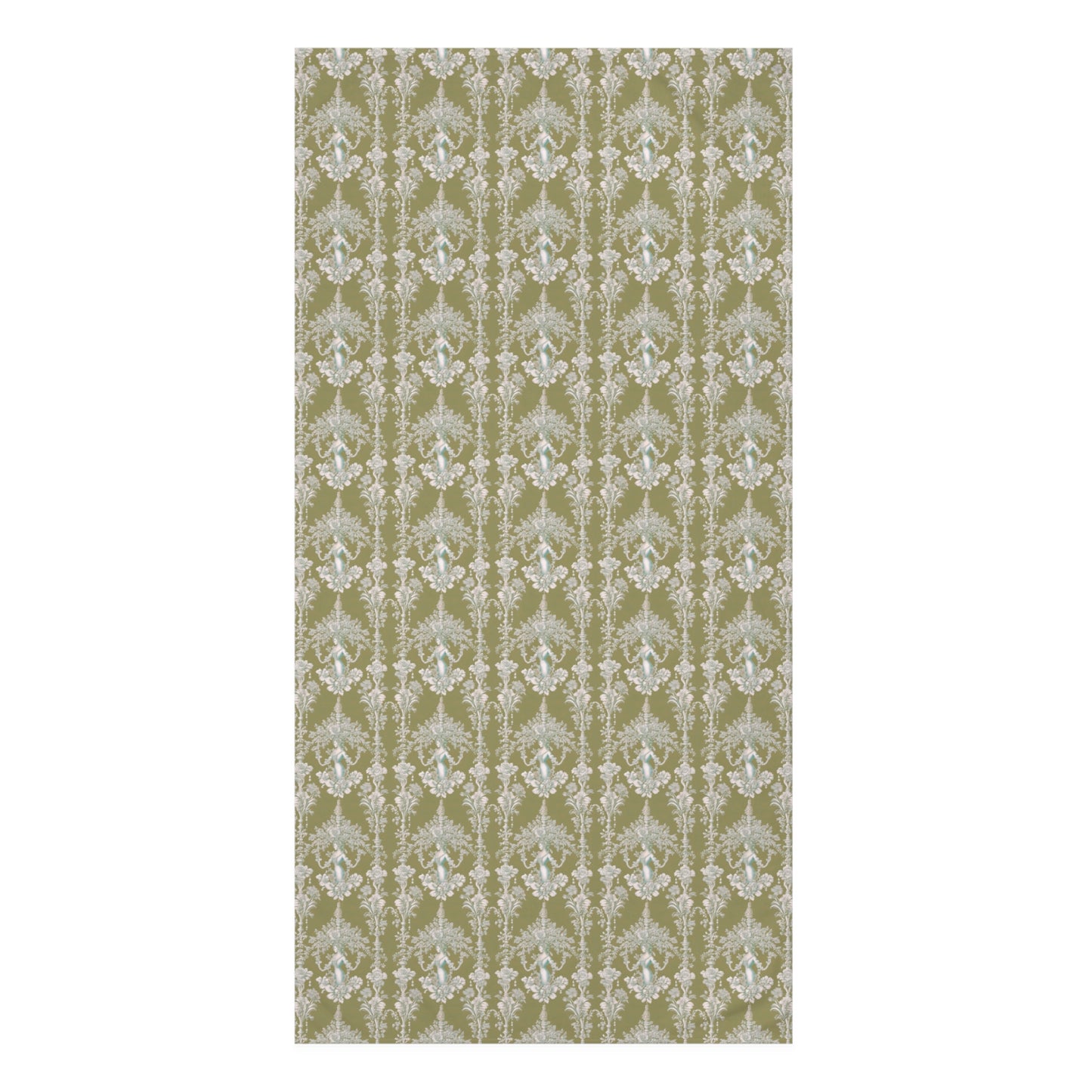 Tropical  Mink-Cotton Towel, 30" x 60" - Soft & Absorbent, Pearl Lady Toile/Highborn Green