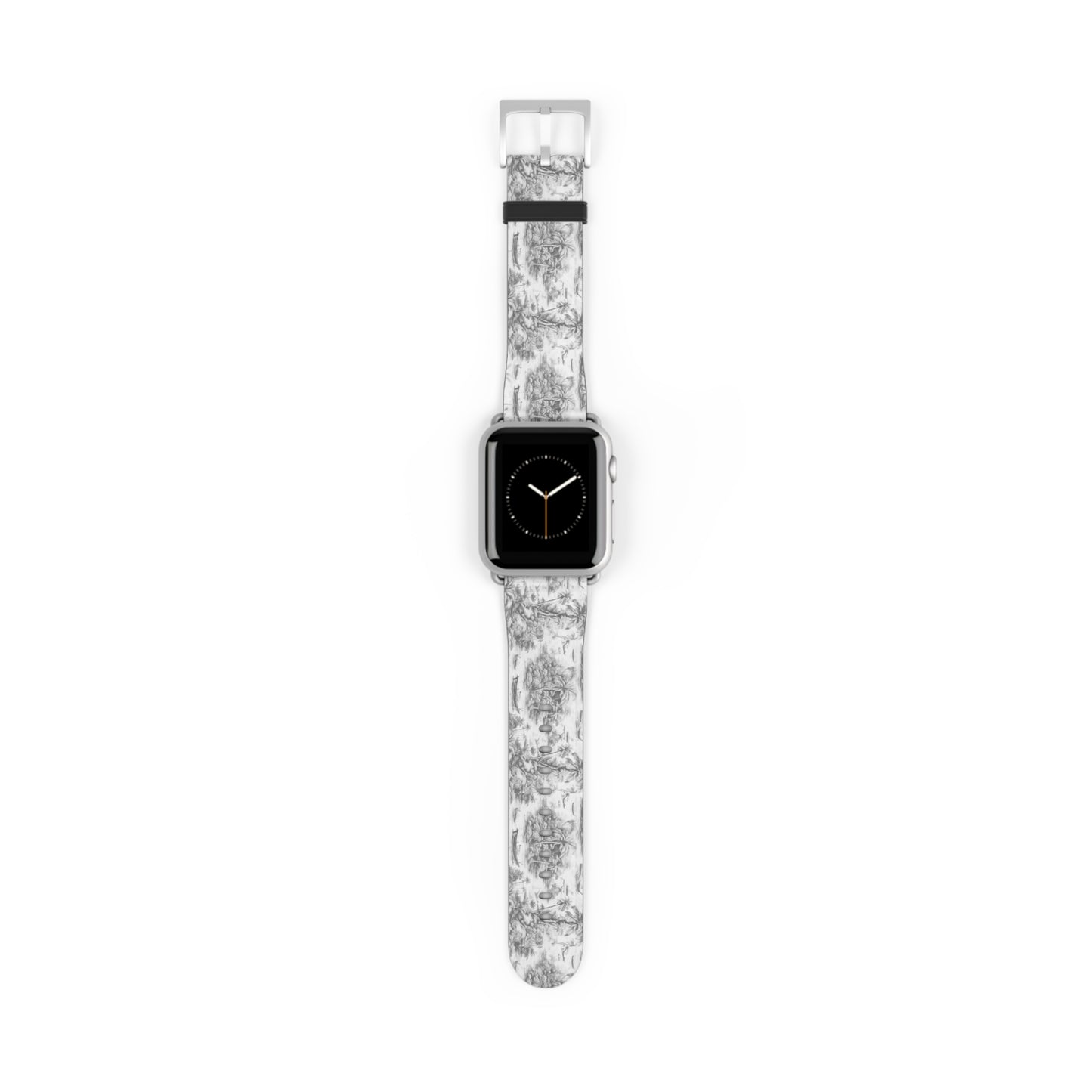 Apple Watch Band - Tropical Toile, soft black