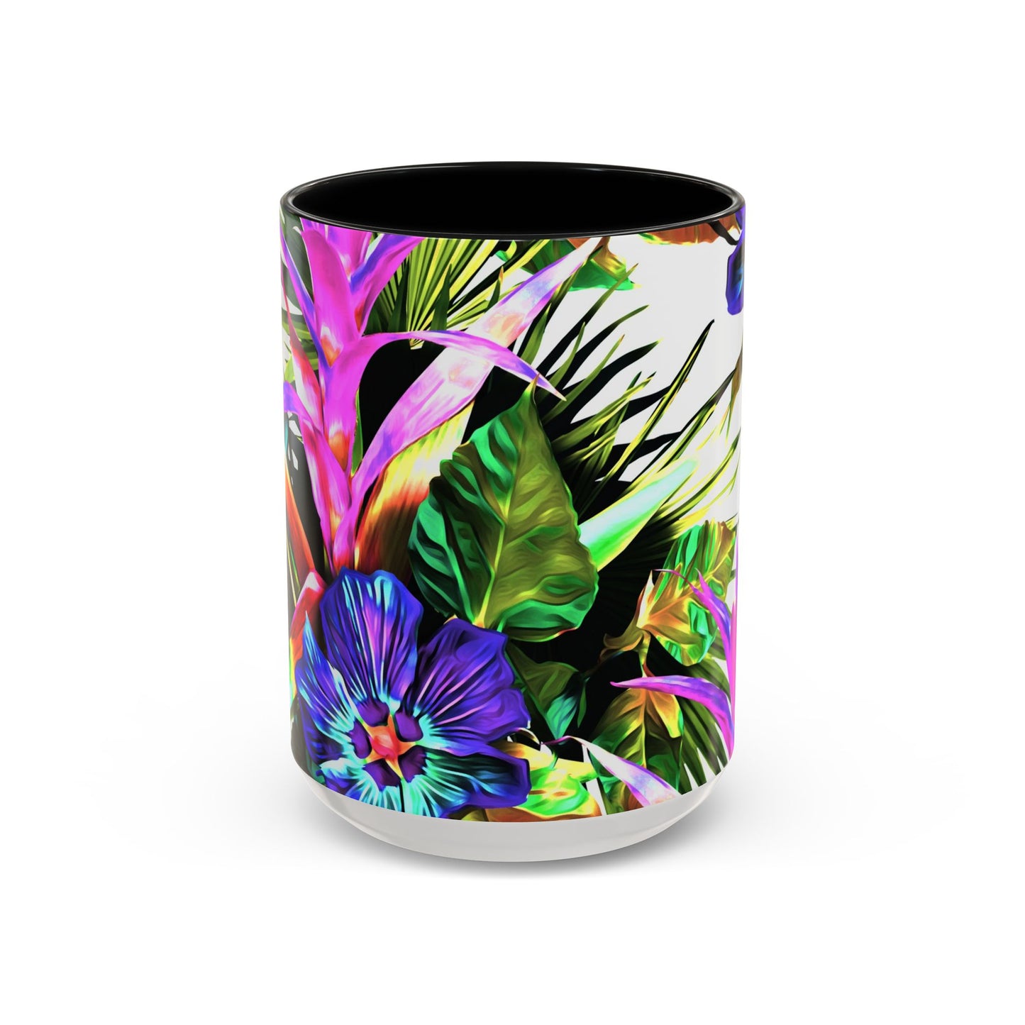 Accent Coffee Mug (11, 15oz), Plant Palooza, white / Various Colors