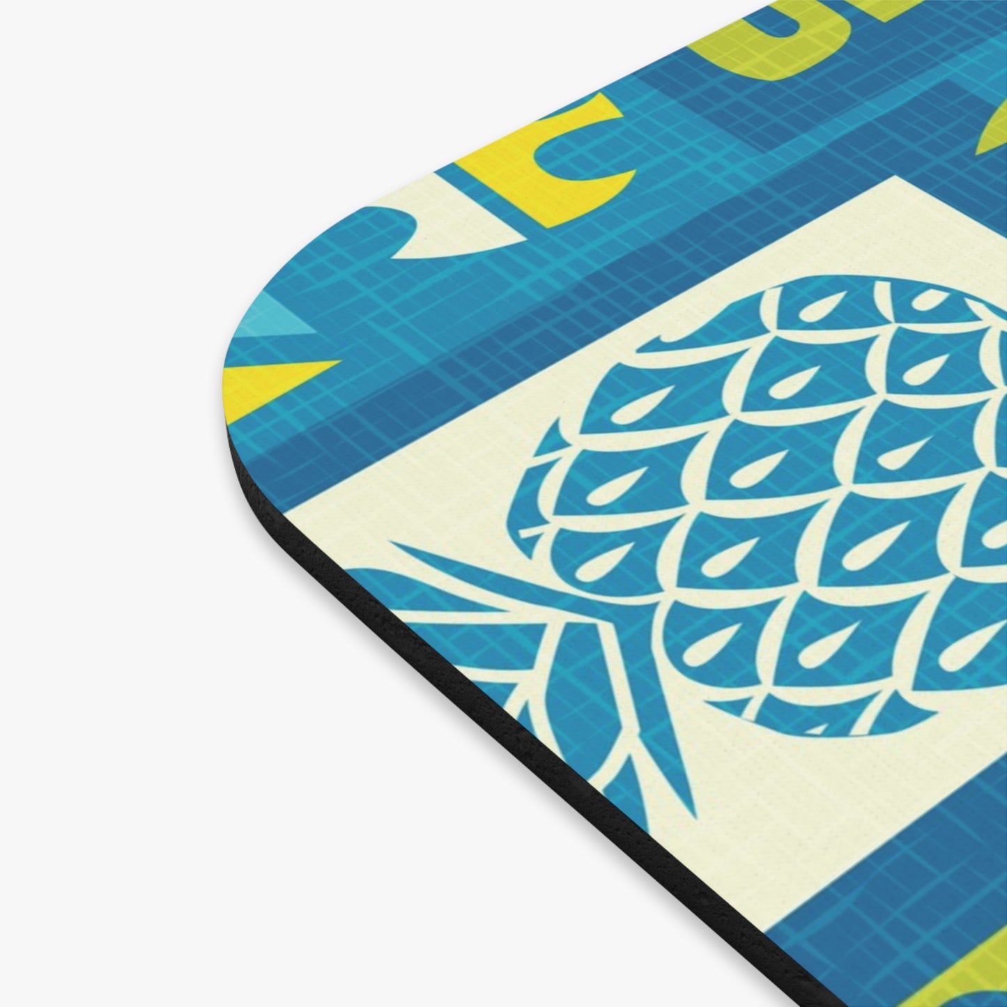 Mouse Pad (Rectangle) - Tiki Poster Blue