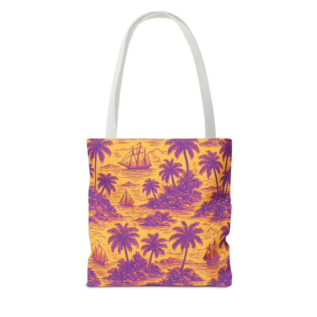 Faraway Toile/Pop Tote Bag - 3 Sizes