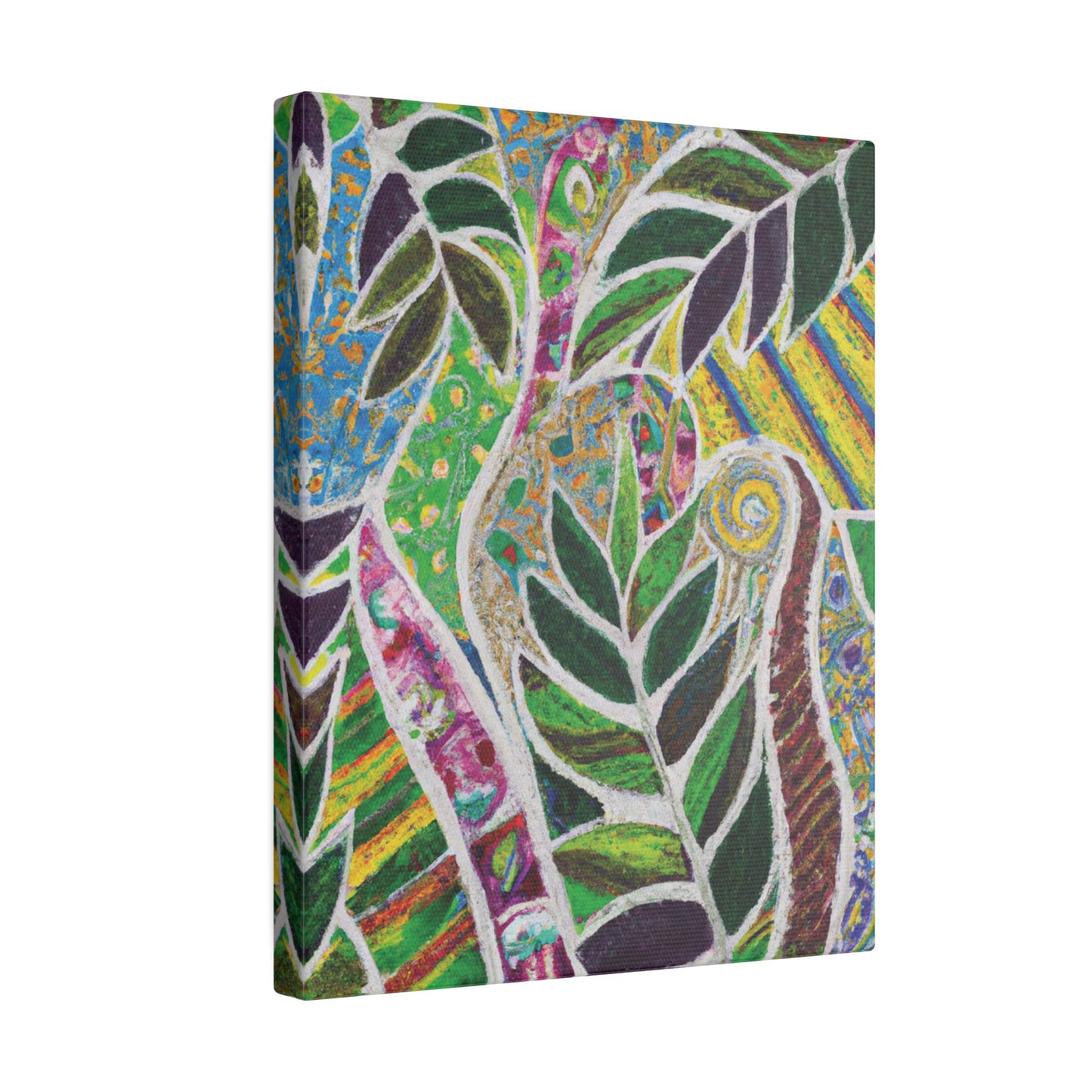 Tropical Canvas Artwork - Stretched Canvas Print, Many Sizes / Amazon Whimsy