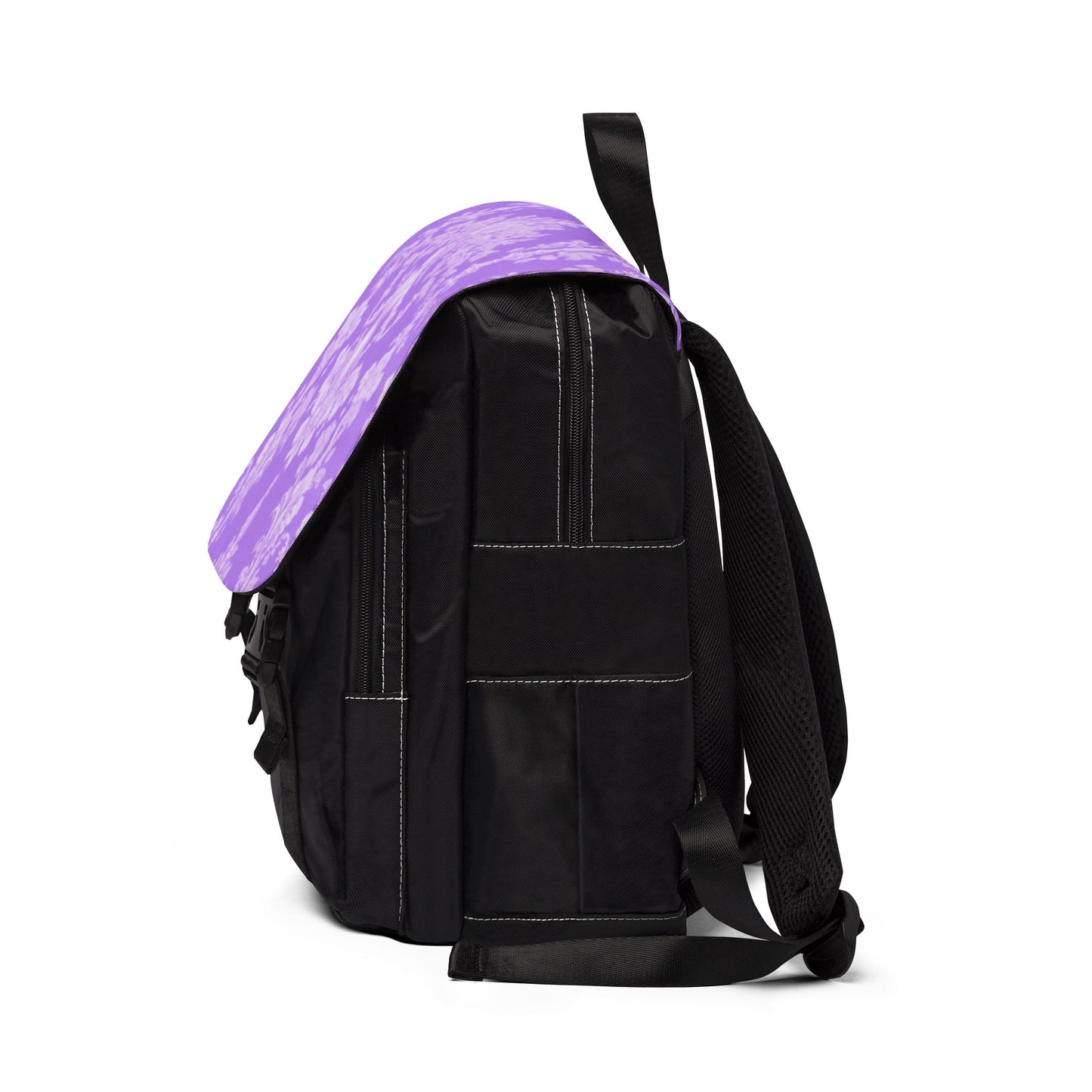 Tropical Casual Backpack - Perfect for Everyday Adventures / Pearl Lady Toile, Purple