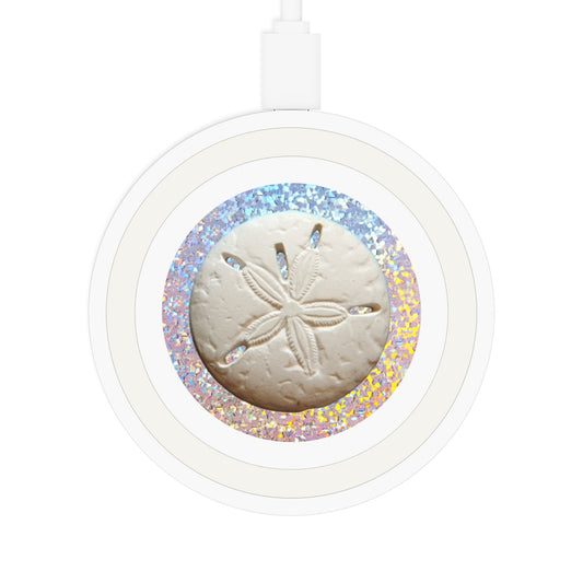 Quake Wireless Charging Pad - Disco Sand Dollar