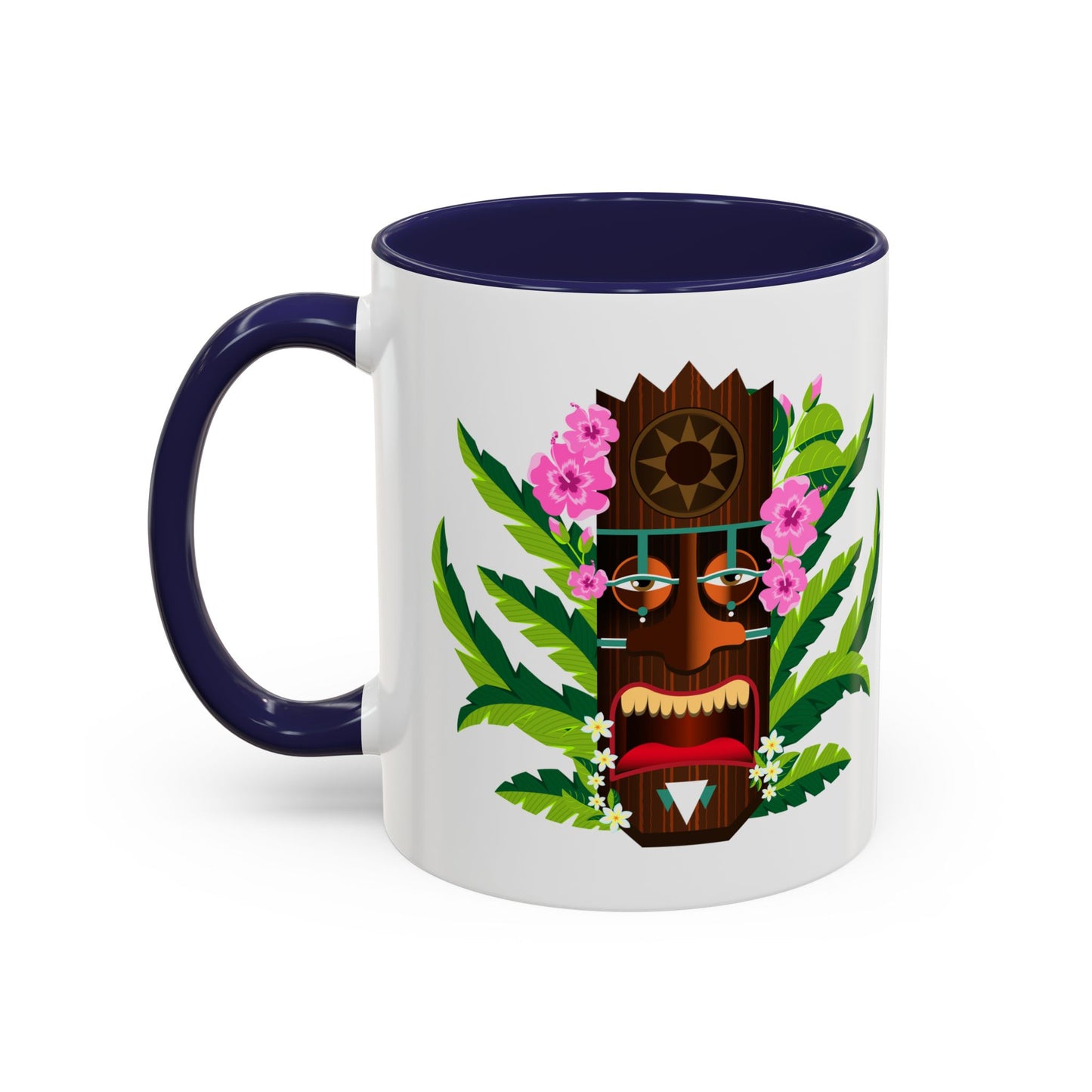 Accent Coffee Mug (11, 15oz), 8 Colors - Tiki Boss Nani