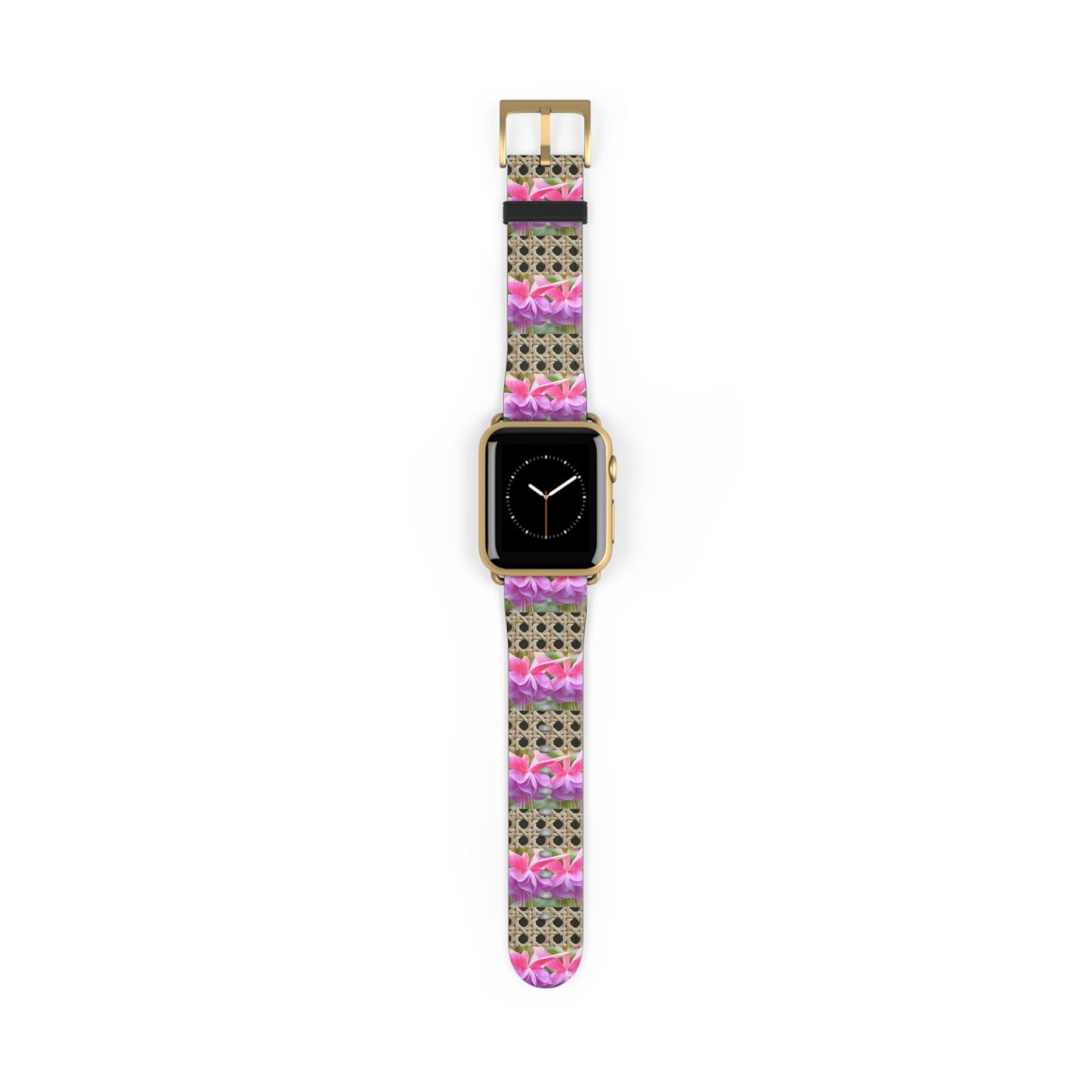 Apple Watch Band - Tropical Wicker and Two Fuchsias