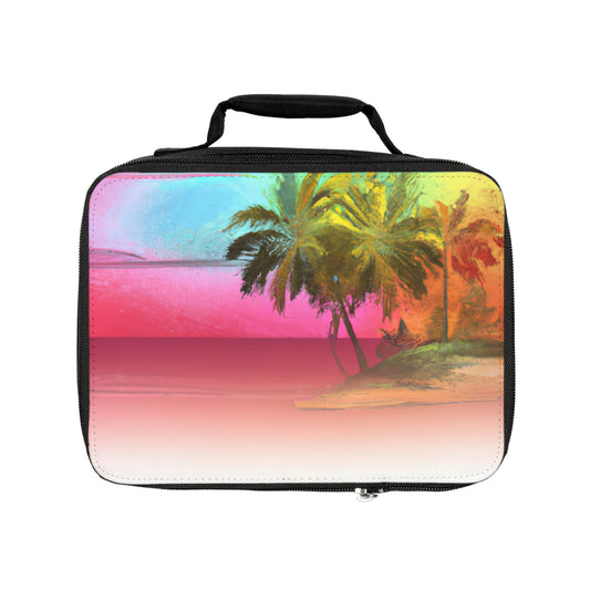 Ombre Beach Lunch Bag - Eco-Friendly Insulated Tote, Adult and Child Lunchbox / Perfect for Picnics, Beach Outings
