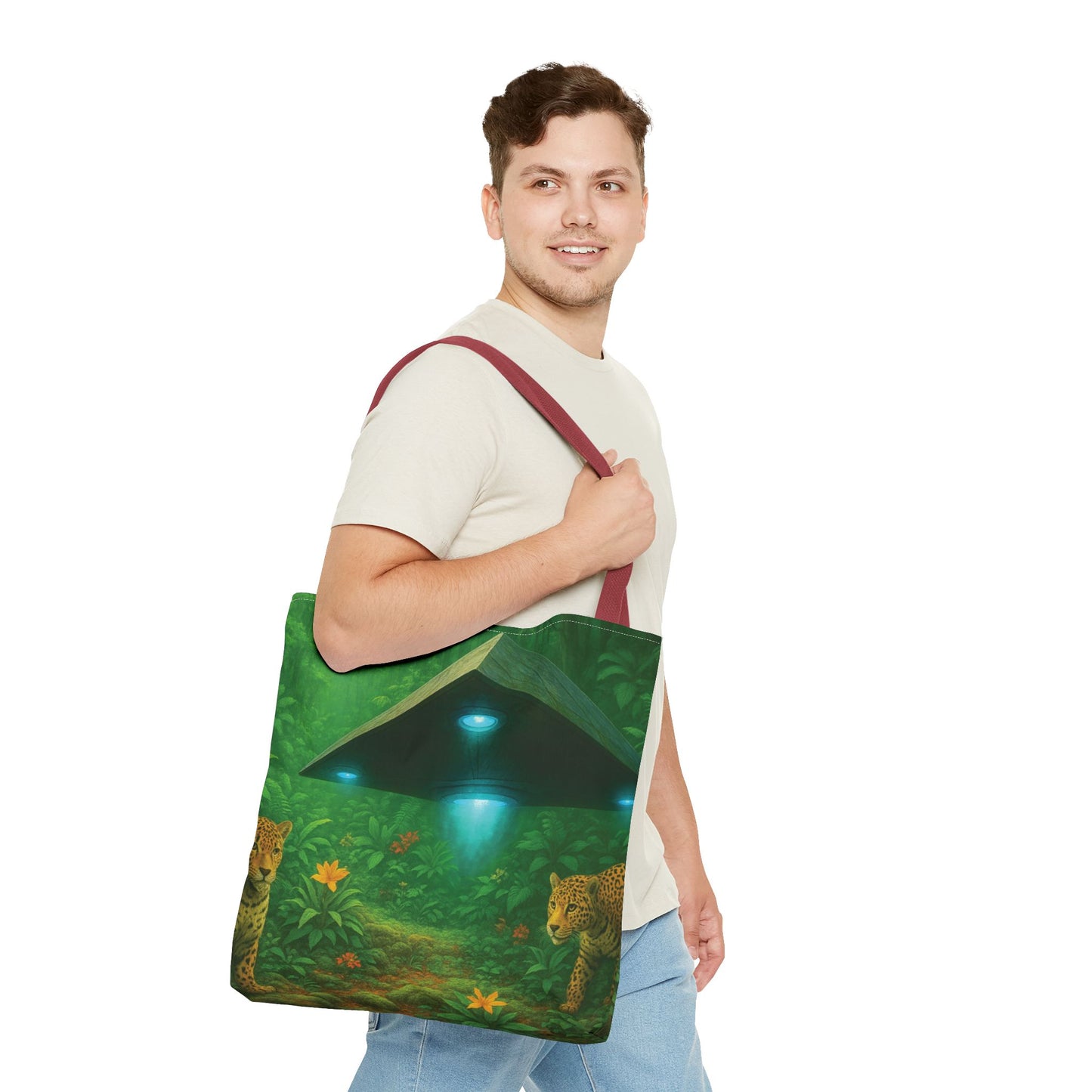 UFO and Jaguars Tote Bag - 3 Sizes