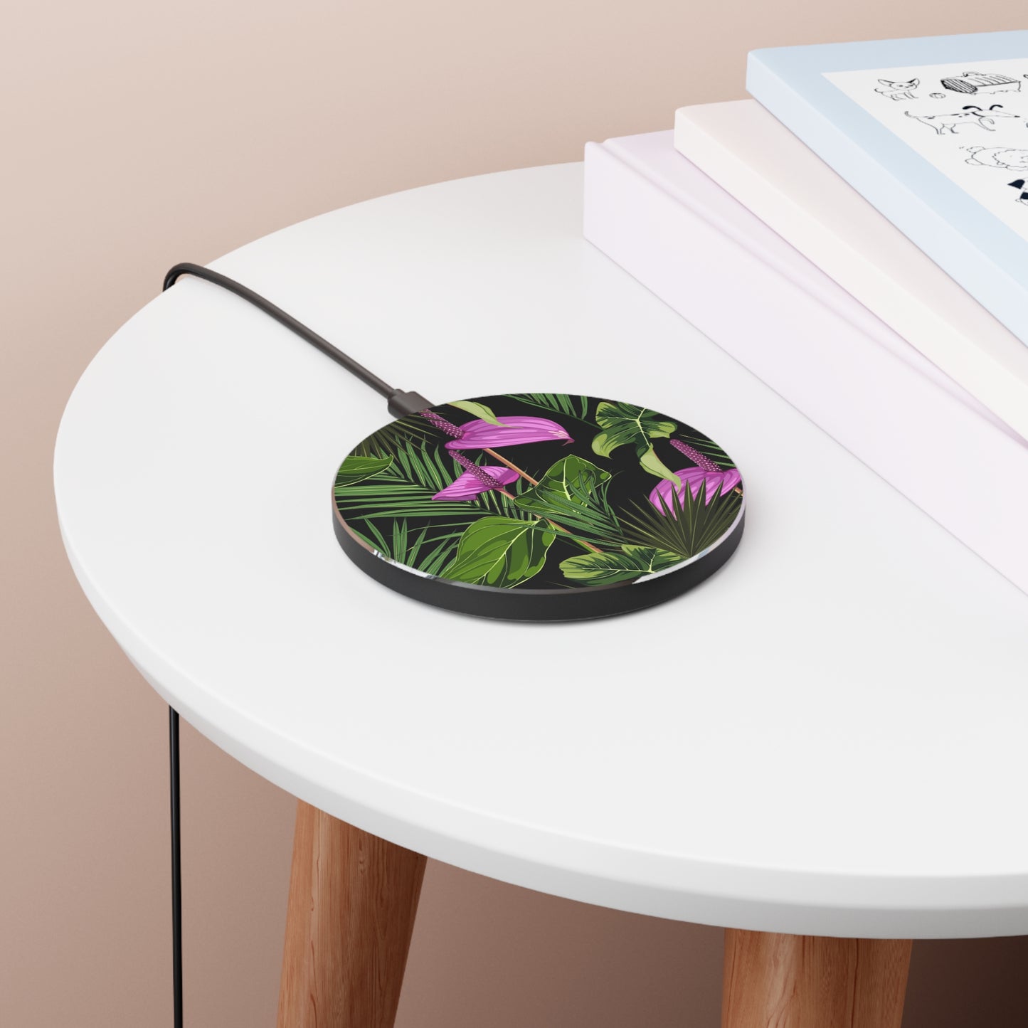 Wireless Charger - Anthurium and Palm