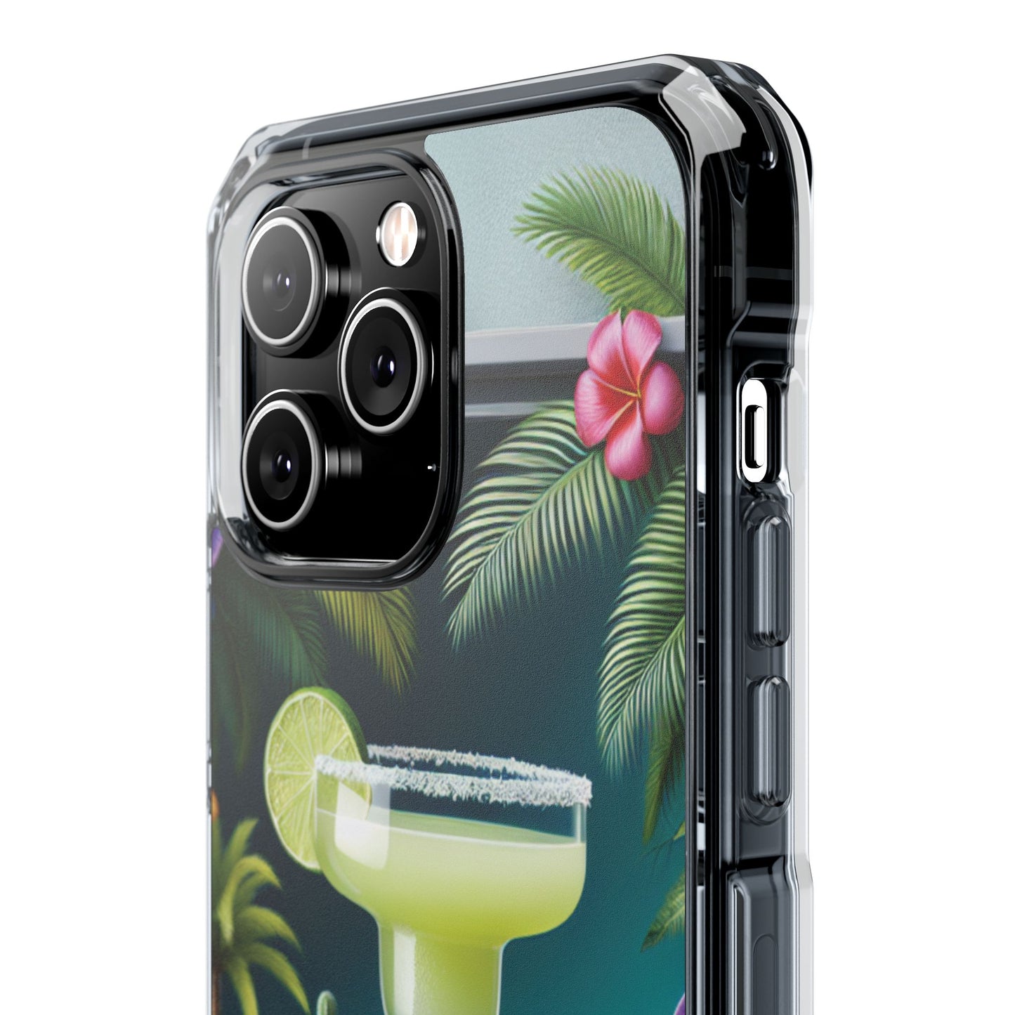 Tropical Margarita Magnetic Clear Phone Case, Many Models