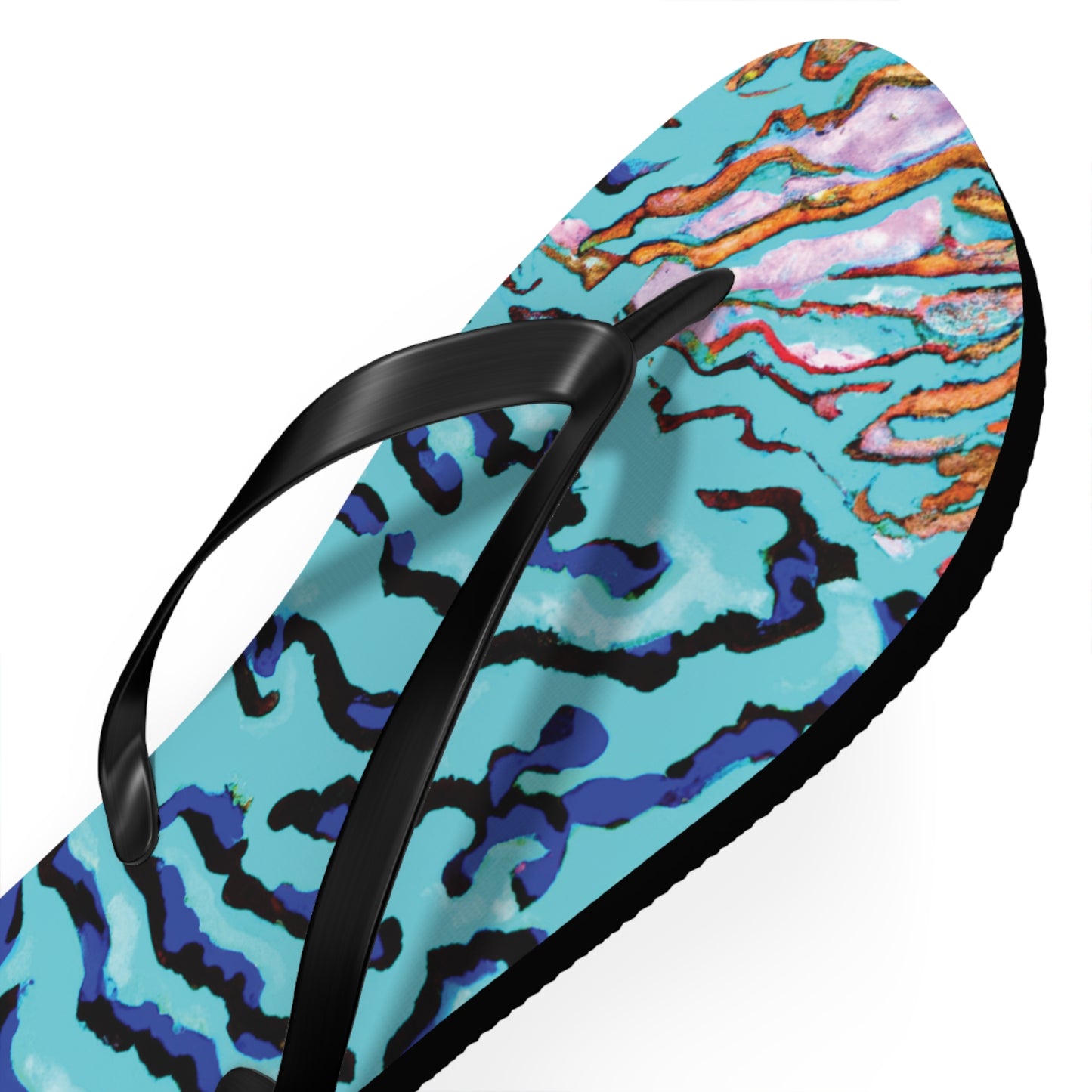 Flip Flops - Wild Coral Reef, Turquoise