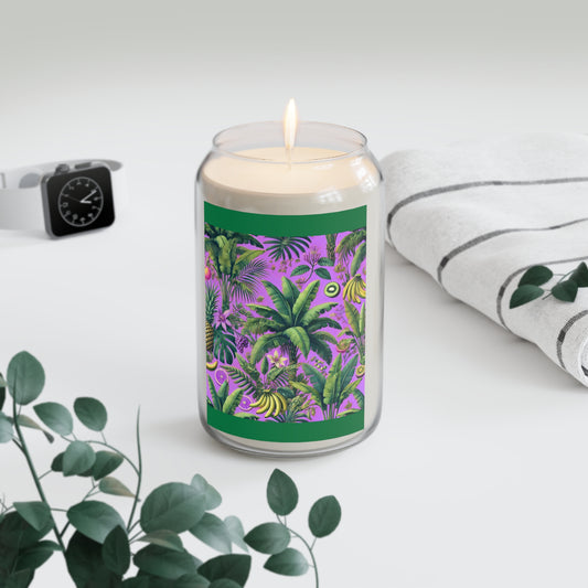 Scented Candle, 13.75oz - More Tropical Fruit, Deep Lilac/Dark Green