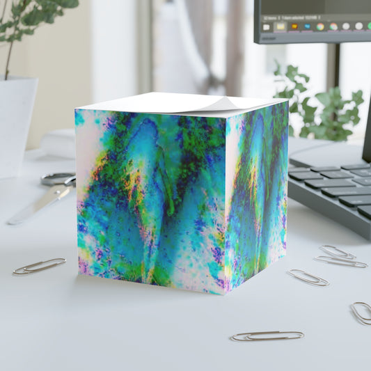 Note Cube - Solo Mermaid, Aqua Trace