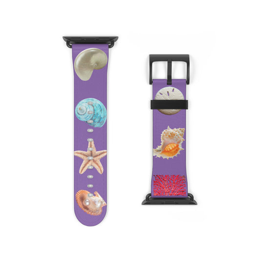 Apple Watch Band - Real Seashell Collection, light purple