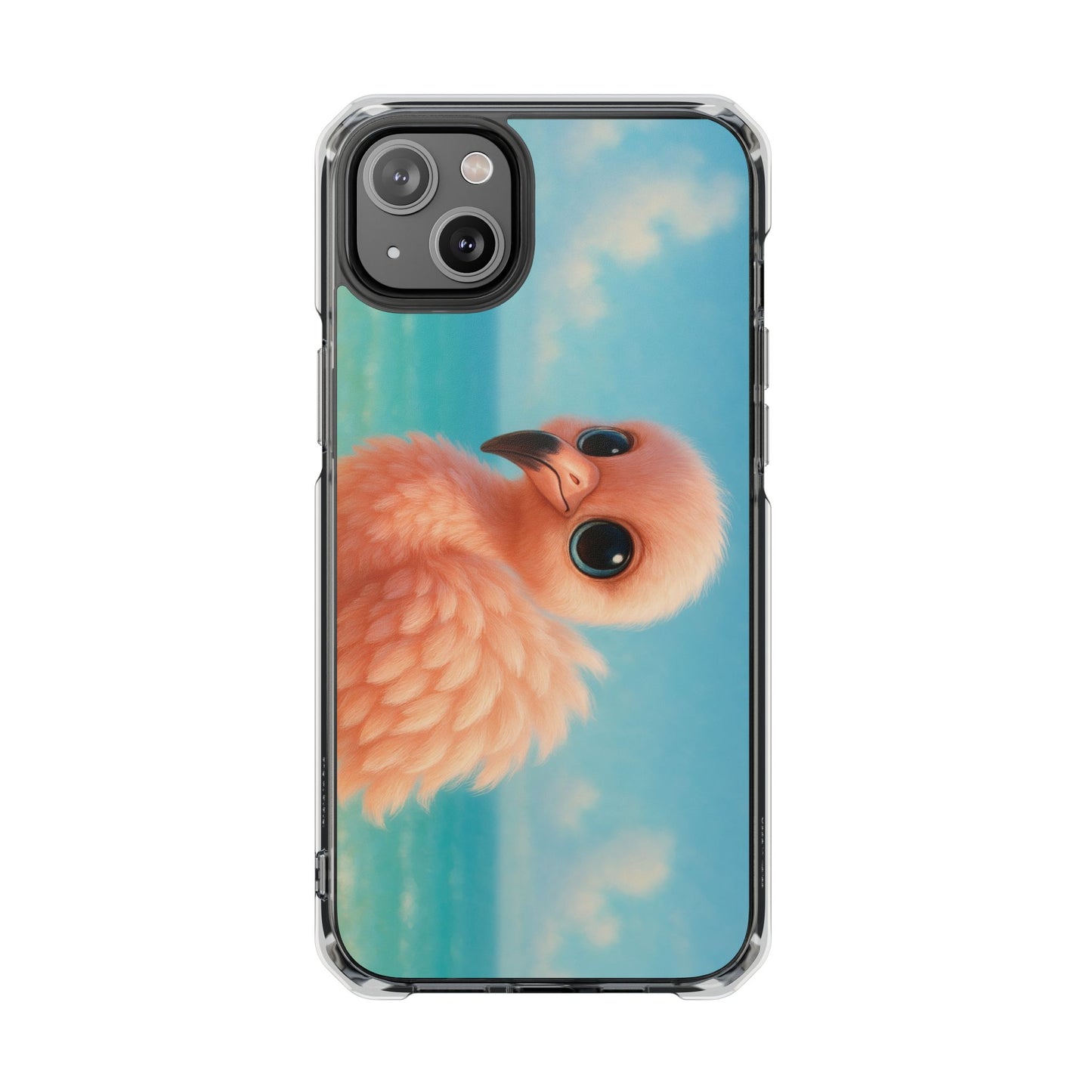 Baby Flamingo Magnetic Clear Phone Case, Many Models