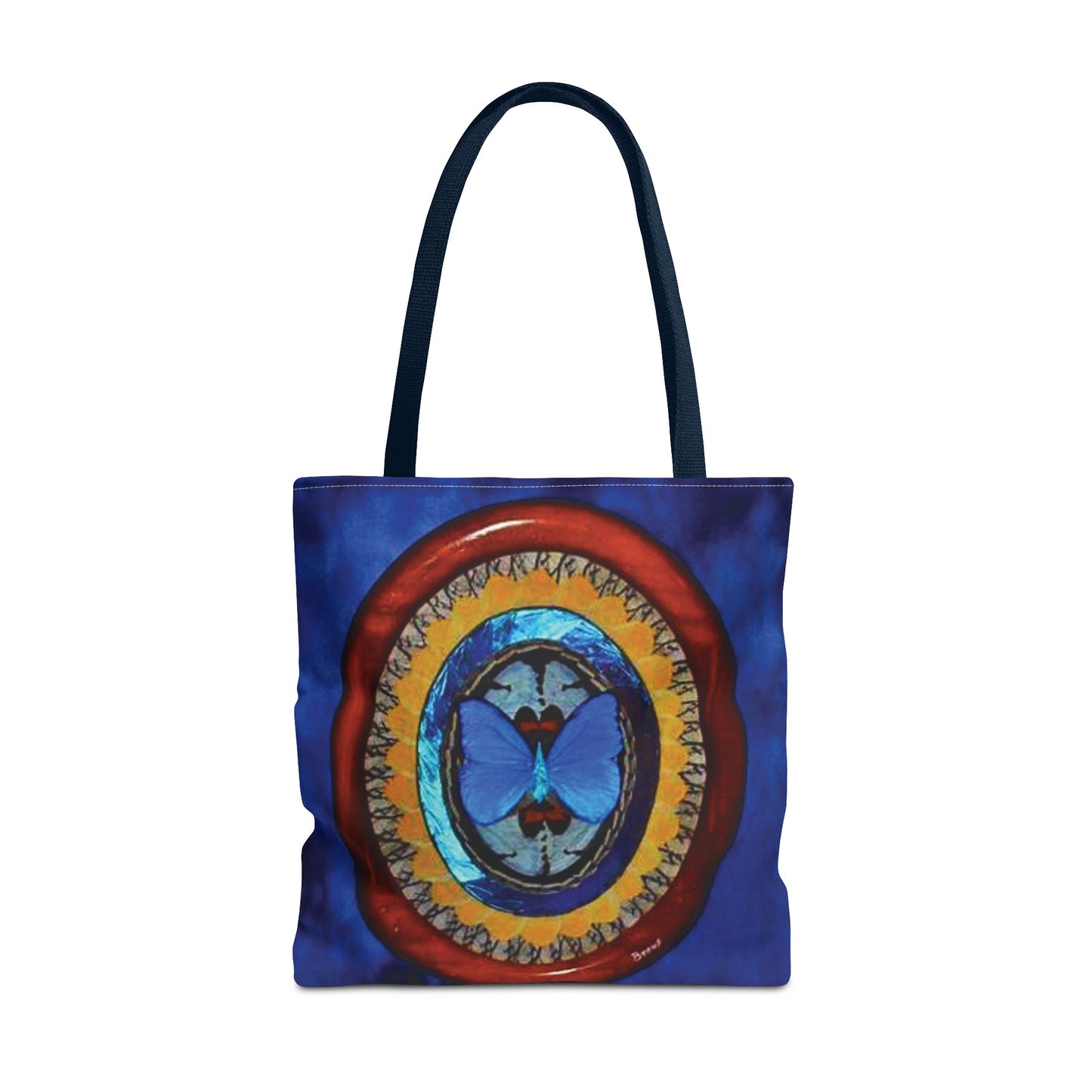 Real Oval Butterfly Wing Art Tote Bag - 3 Sizes