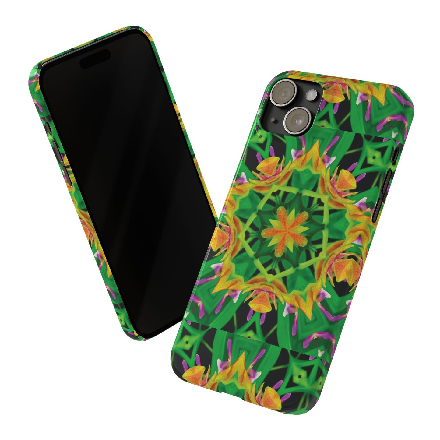 Slim Phone Cases - Orchid Kaleidoscope #2