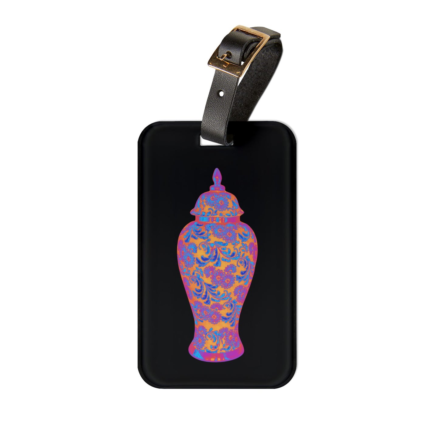 Luggage Tag - Heatwave Ginger Jar, black