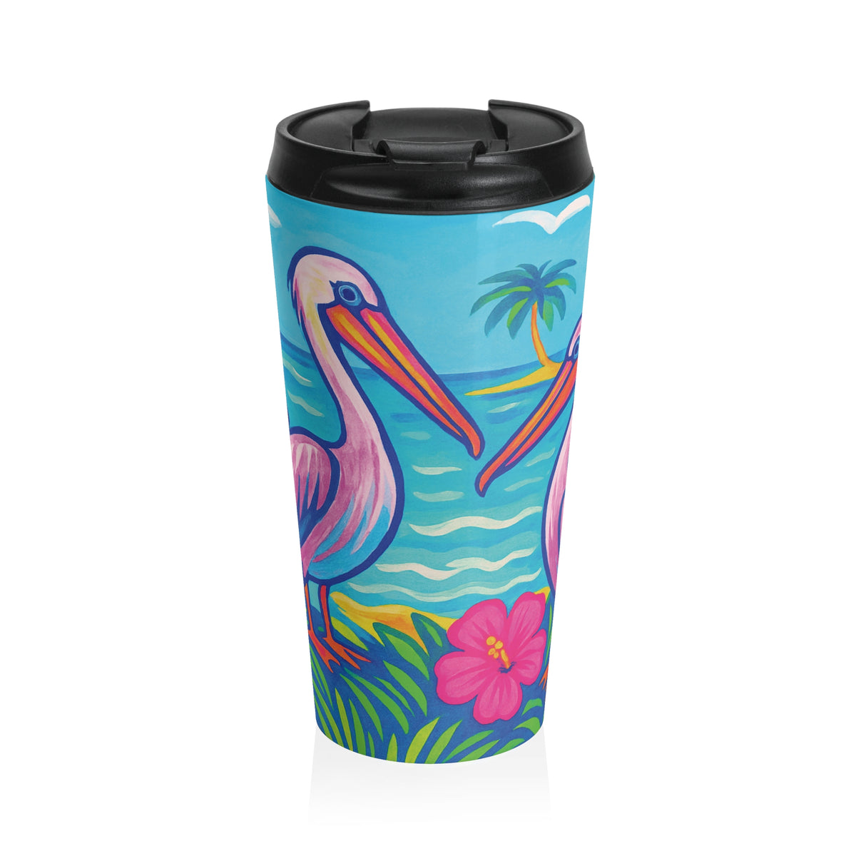 15 oz. Stainless Steel Travel Mug / Pelican Party