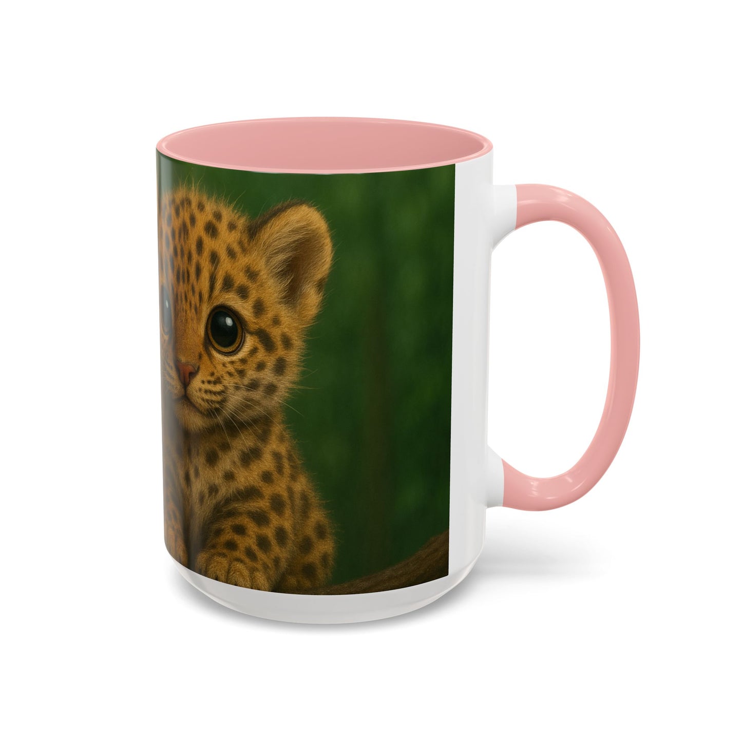 Accent Color Coffee Mug (11, 15oz), 8 Colors - Baby Jaguars