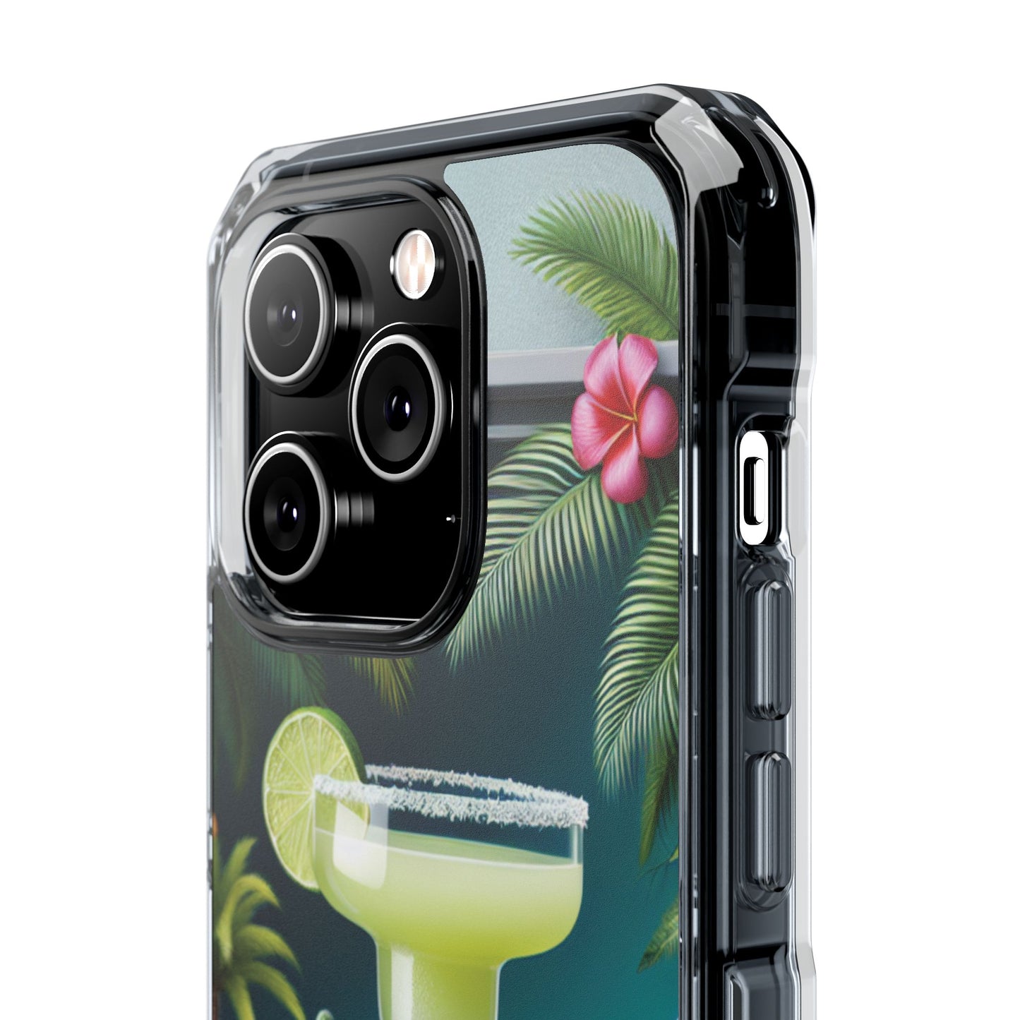 Tropical Margarita Magnetic Clear Phone Case, Many Models
