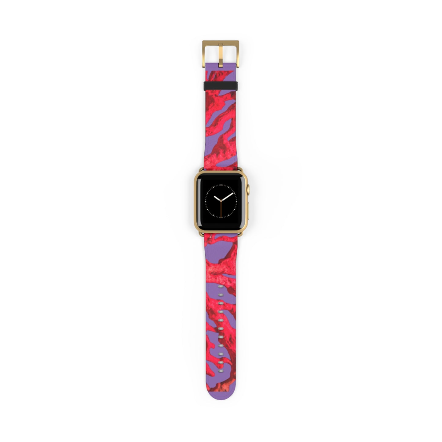 Apple Watch Band - Red Coral, purple background