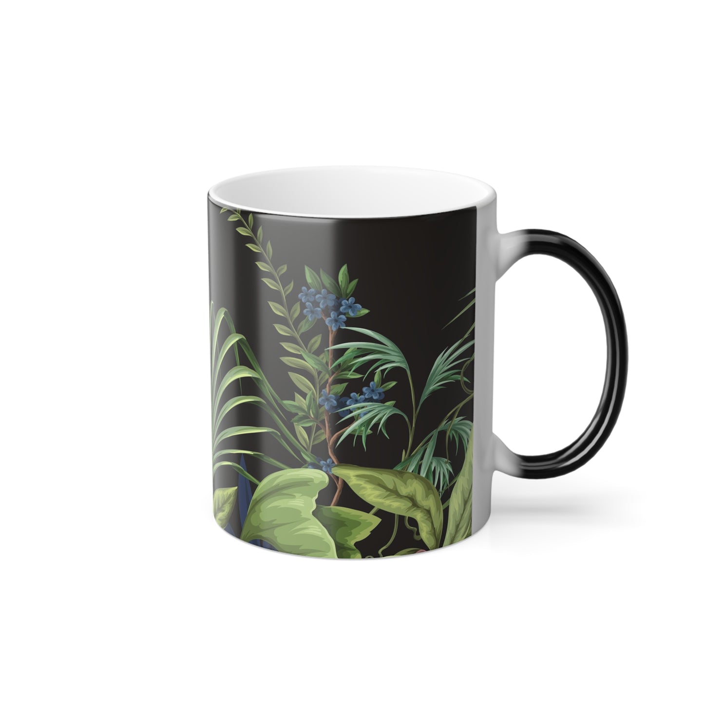 Color Morphing Mug, 11oz, Midnight Jungle