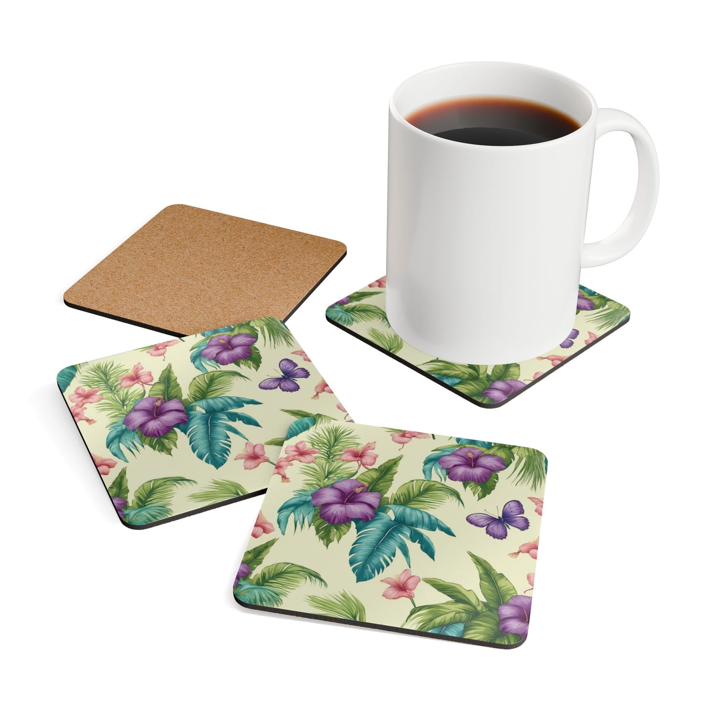 Coaster Set - Mary's Garden Toile