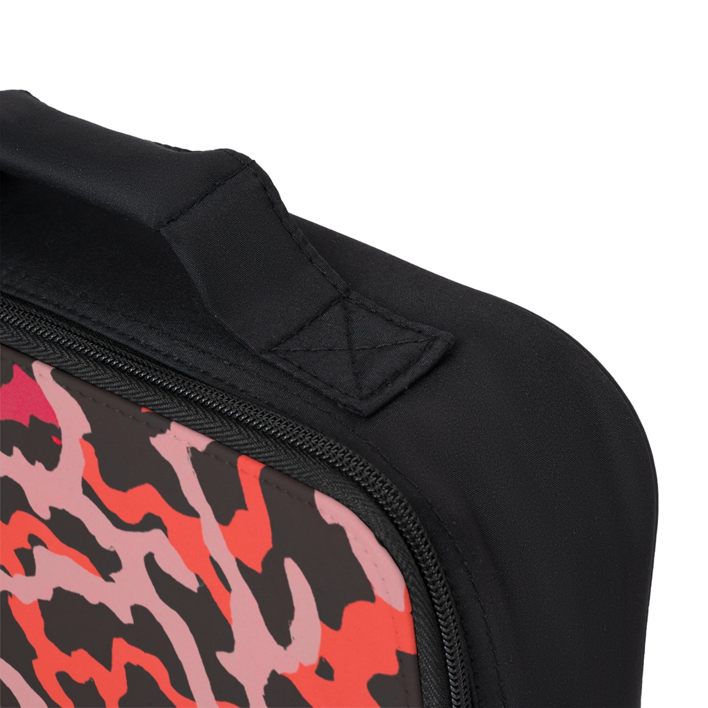 Coral Threads/Red Lunch Bag - Eco-Friendly Insulated Tote, Adult and Child Lunchbox / Perfect for Picnics, Beach Outings