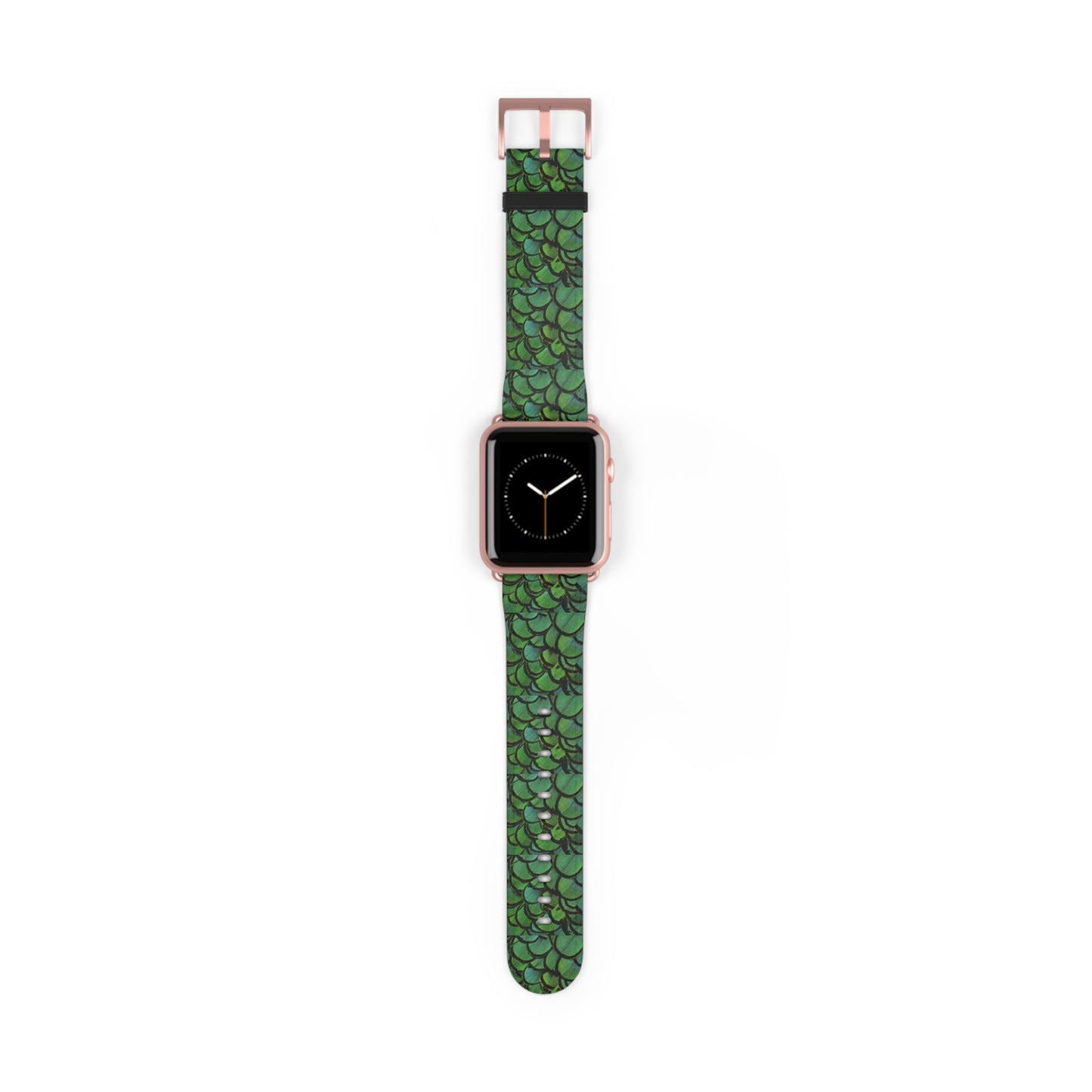 Apple Watch Band - Green Peacock Feathers