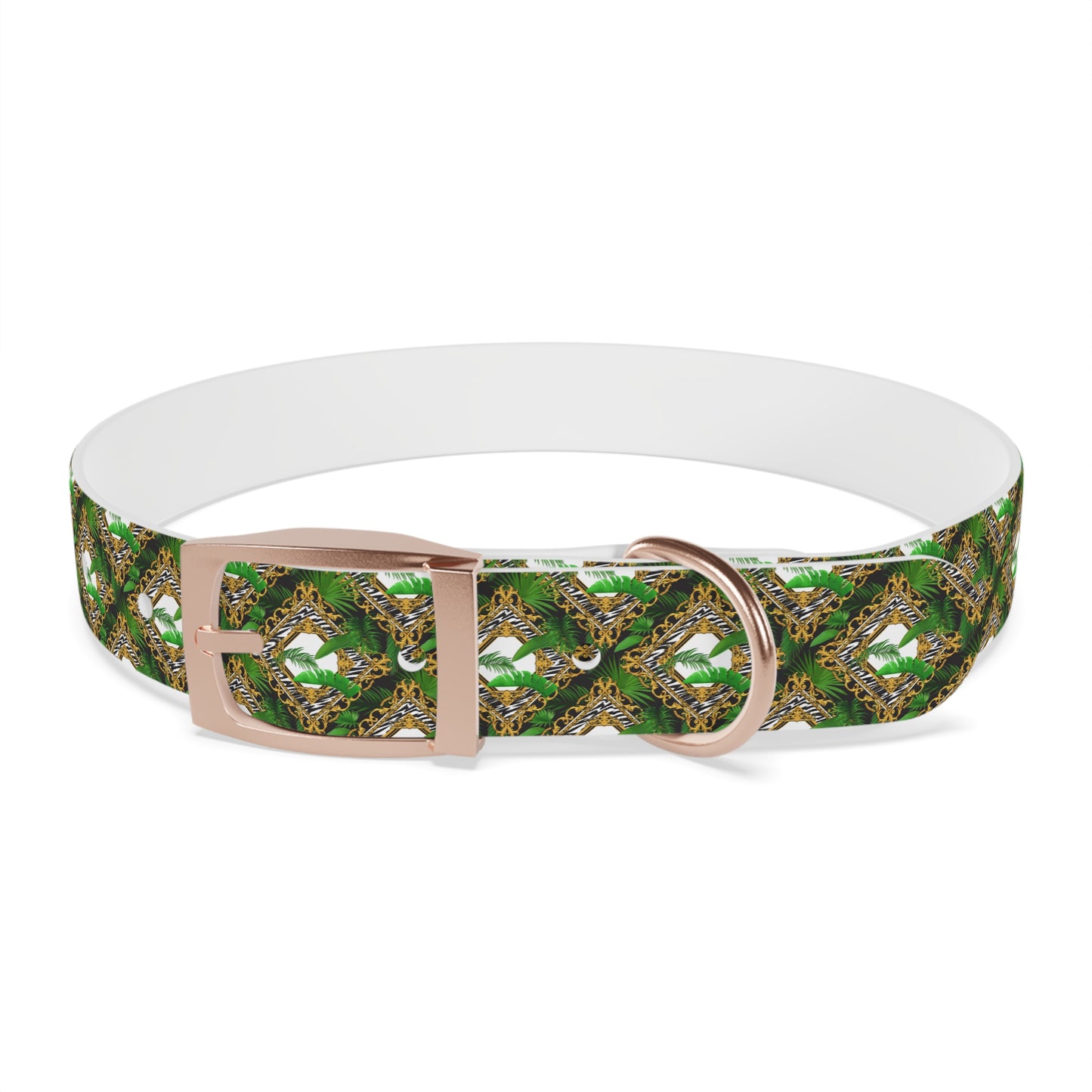 Dog Collar - Jungle Luxe White