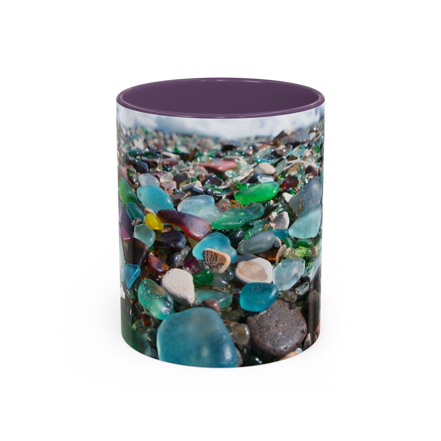 Coastal Accent Coffee Mug | Sea-Inspired Drinkware / Beach Glass Along Shoreline