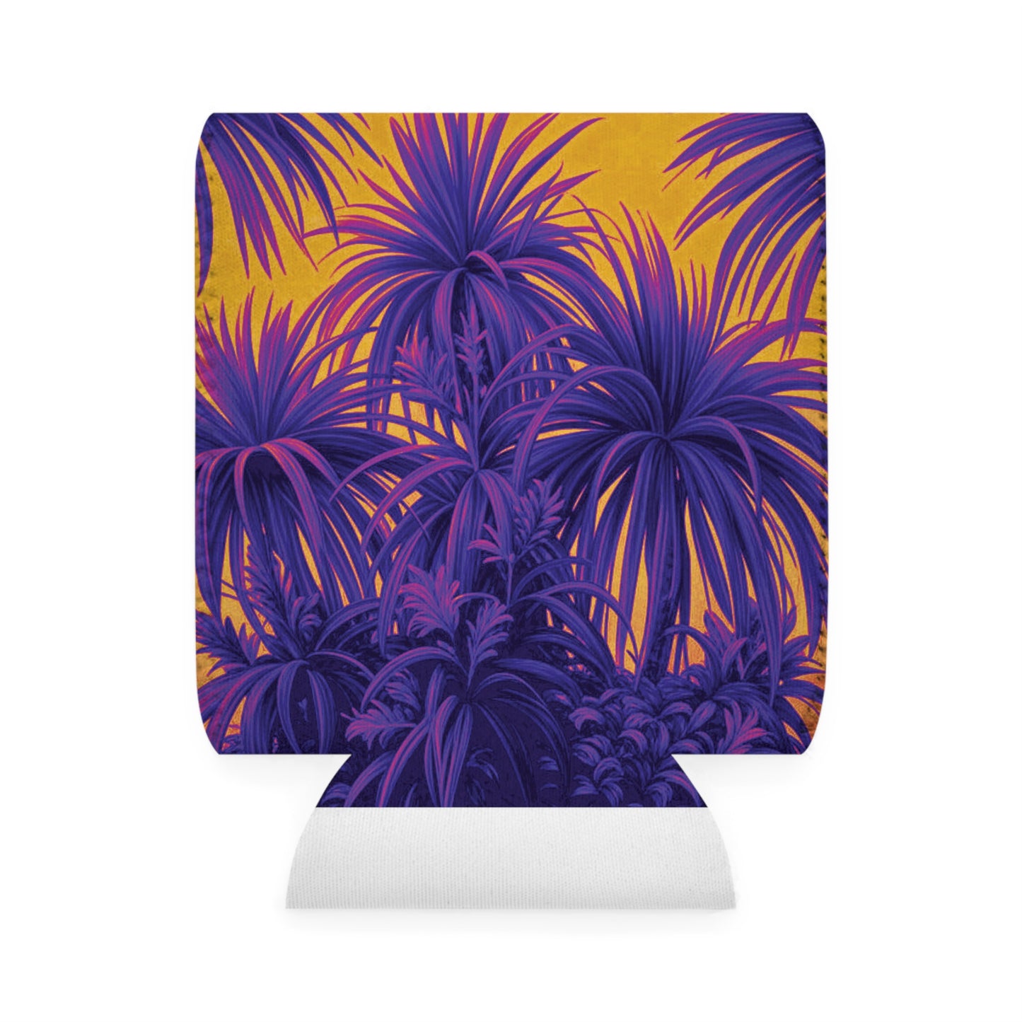 Tiny Palm Island/Pop Can Cooler Sleeve - Perfect for Outdoor Picnics