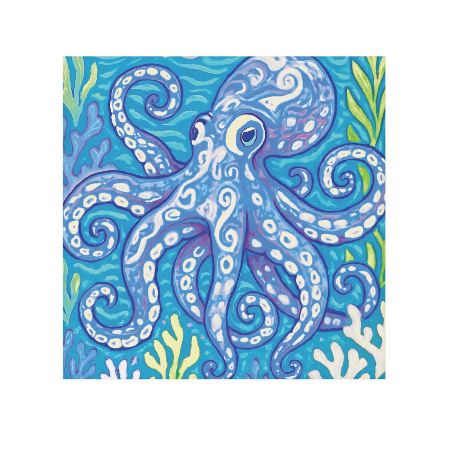 Face Towel - Blue Kracken Joe