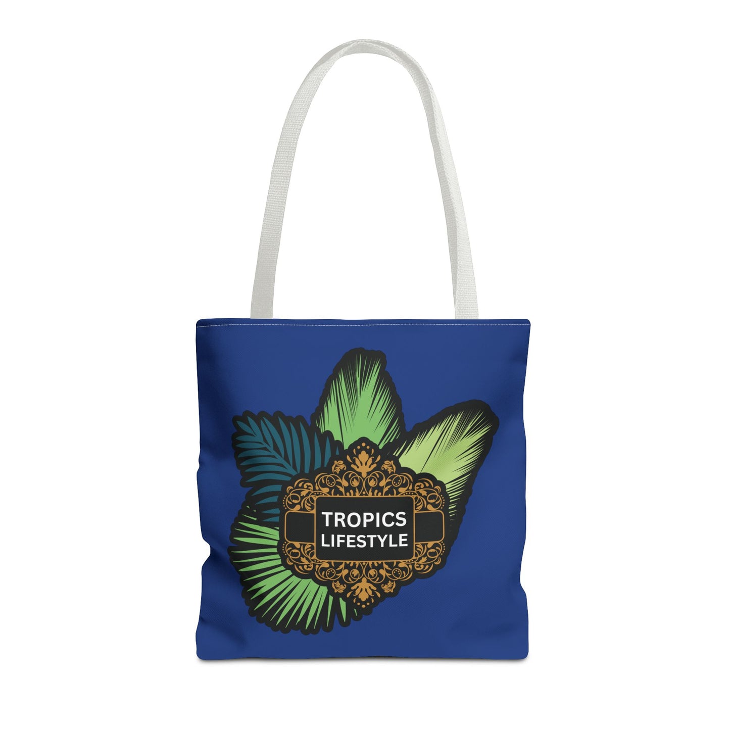 Elegant Tropics Lifestyle Logo Tote Bag - 3 Sizes, Dark Blue