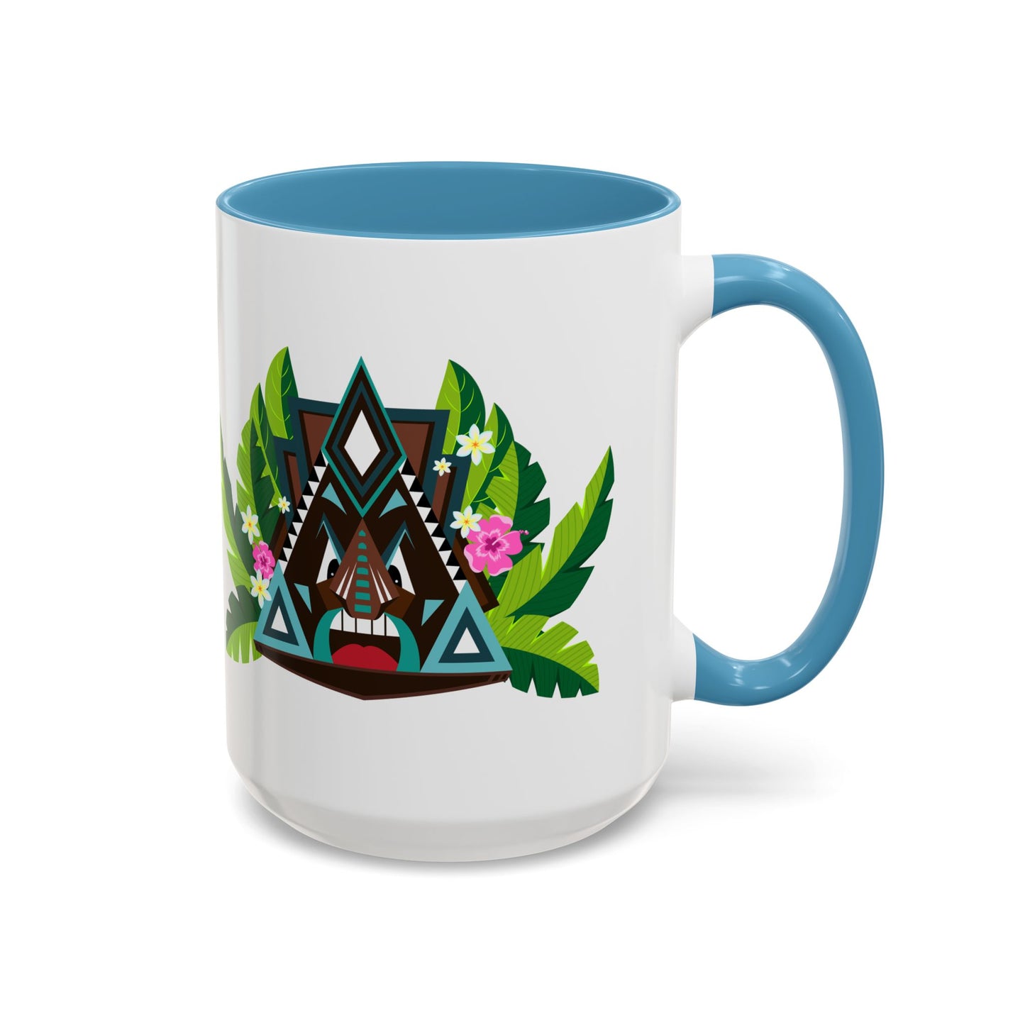 Accent Coffee Mug (11, 15oz), 8 Colors - Tiki Boss Kai