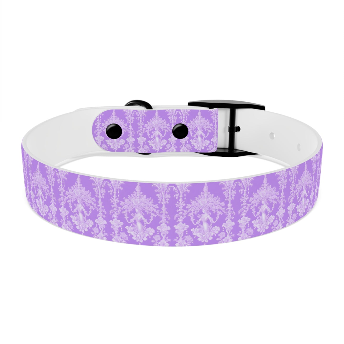 Dog Collar - Pearl Lady Toile, purple