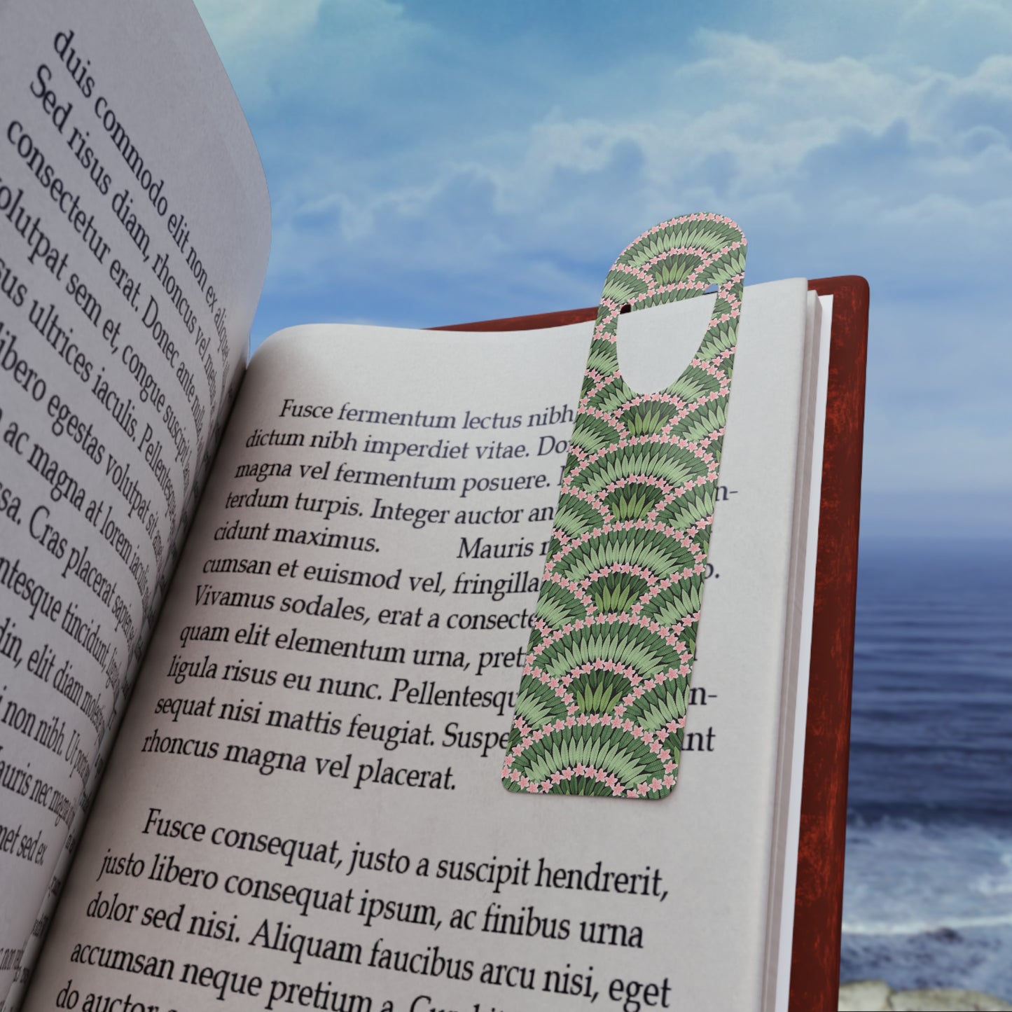 Bookmark - Aluminum, Plumeria and Palms