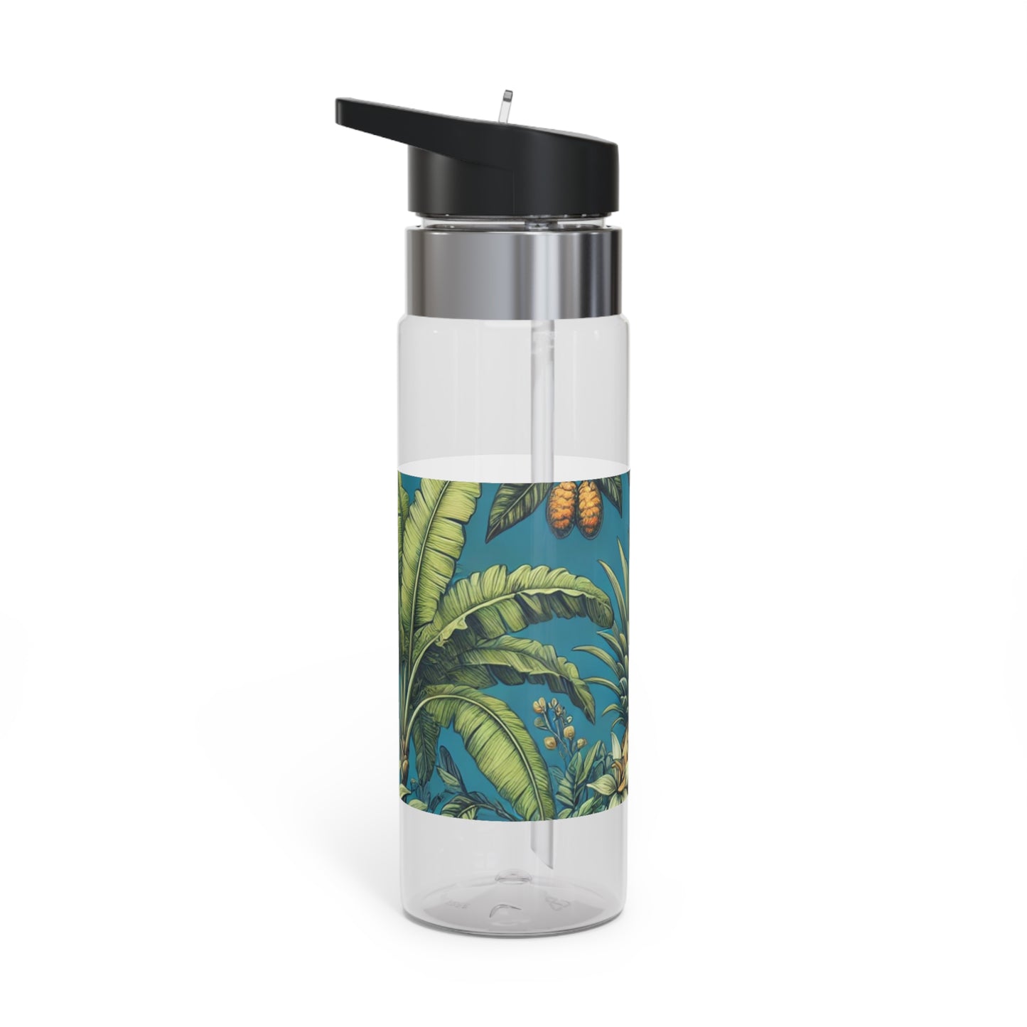 Tropical 20oz Tritan Sport Water Bottle -  Leakproof, Lightweight, BPA-Free / Tropical Fruits Blue