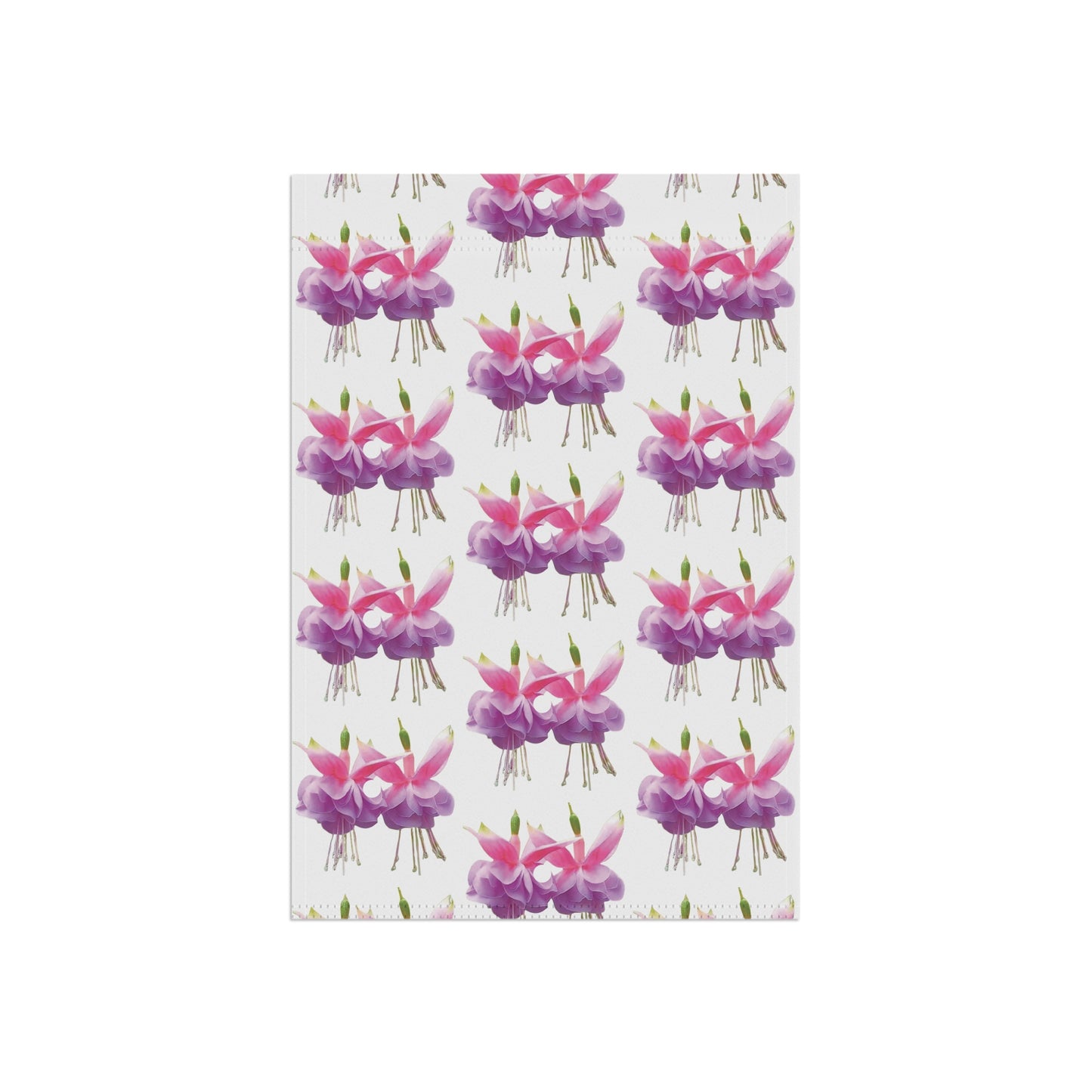 Tropical Garden Flag  - Perfect for Outdoor Decor / Floral Two Pink Fuchsias