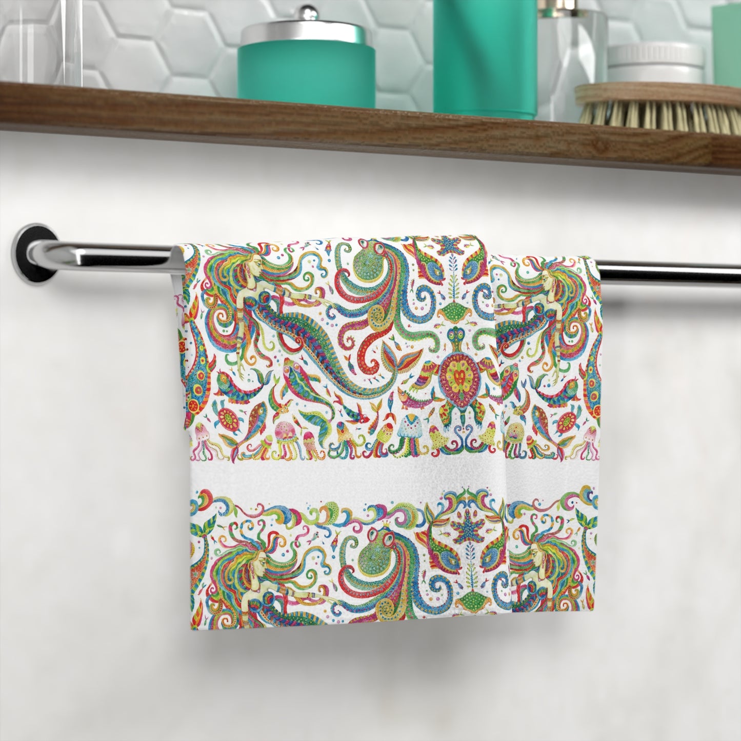 Face Towel - Colorful Mermaid Kingdom