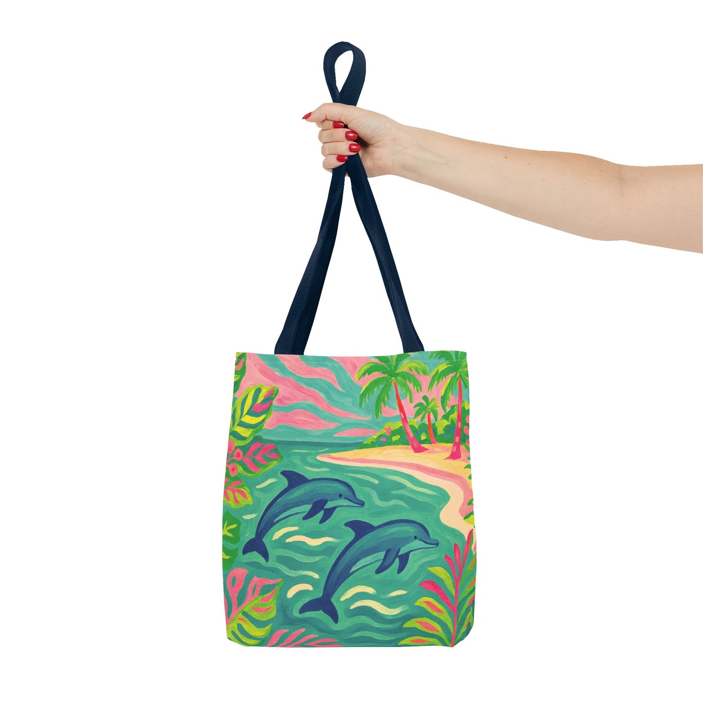 Jumping Dolphins Tote Bag - 3 Sizes