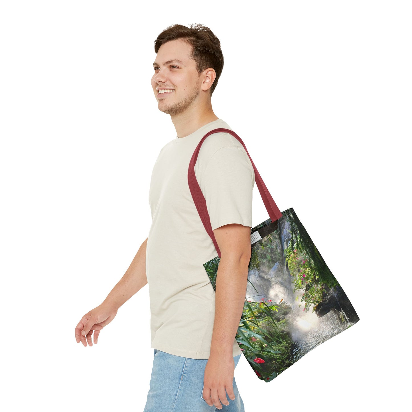 Tropical Misty Rainforest River Tote Bag - 3 Sizes