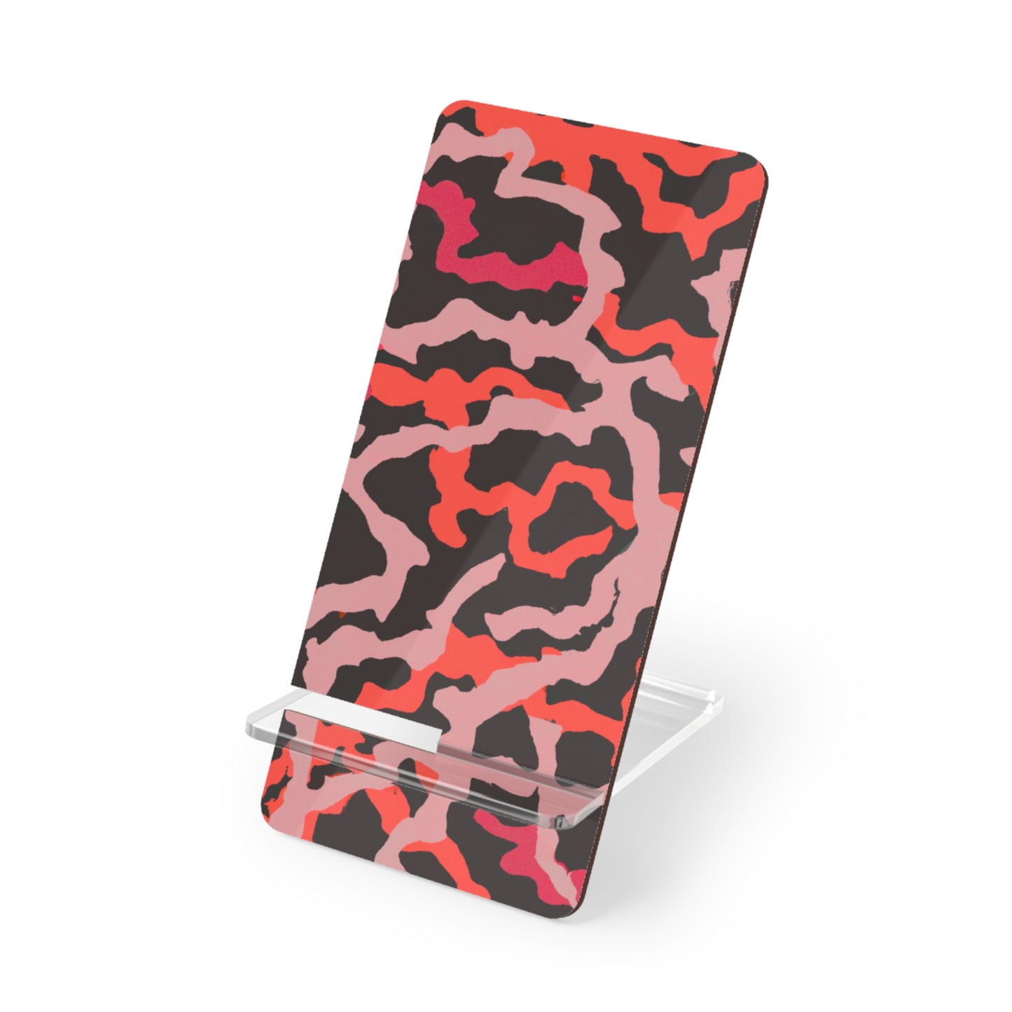 Tropical Smartphone Display Stand with Coral Threads/Red
