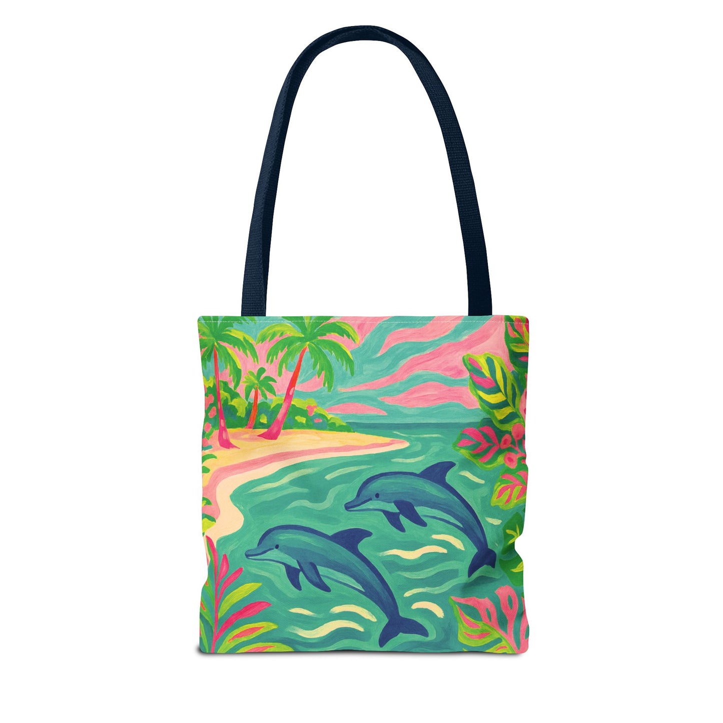 Jumping Dolphins Tote Bag - 3 Sizes